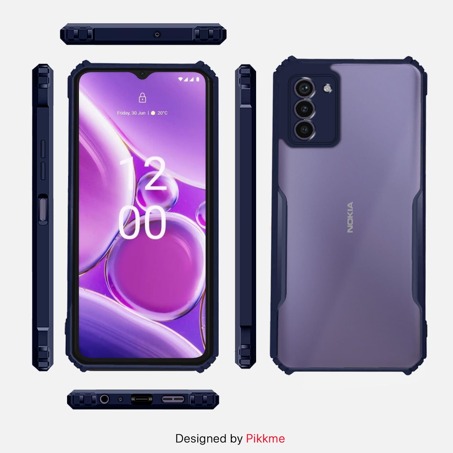 Blue back cover for Nokia G42 5G – Pikkme – photo 2