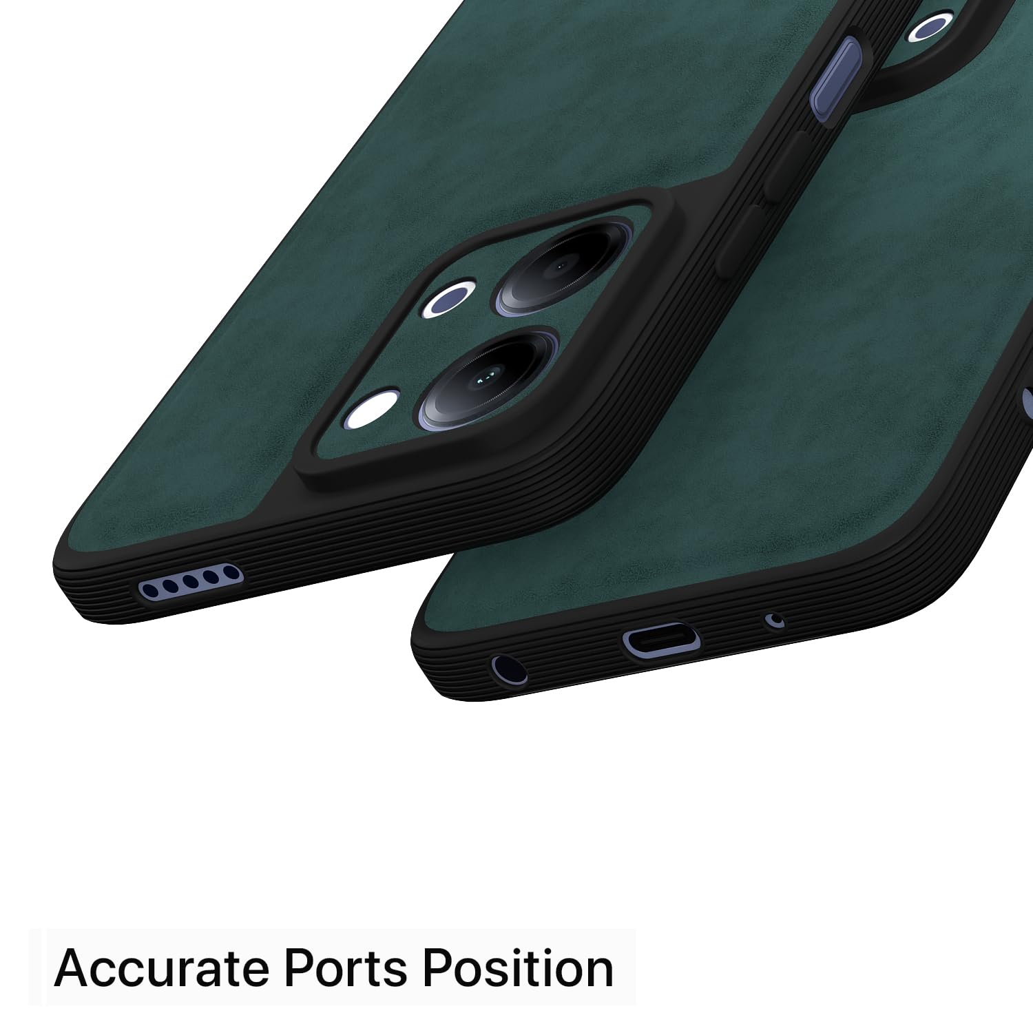 Green Leather back cover for Vivo Y11/T5 Lite 5G – Pikkme – photo 4