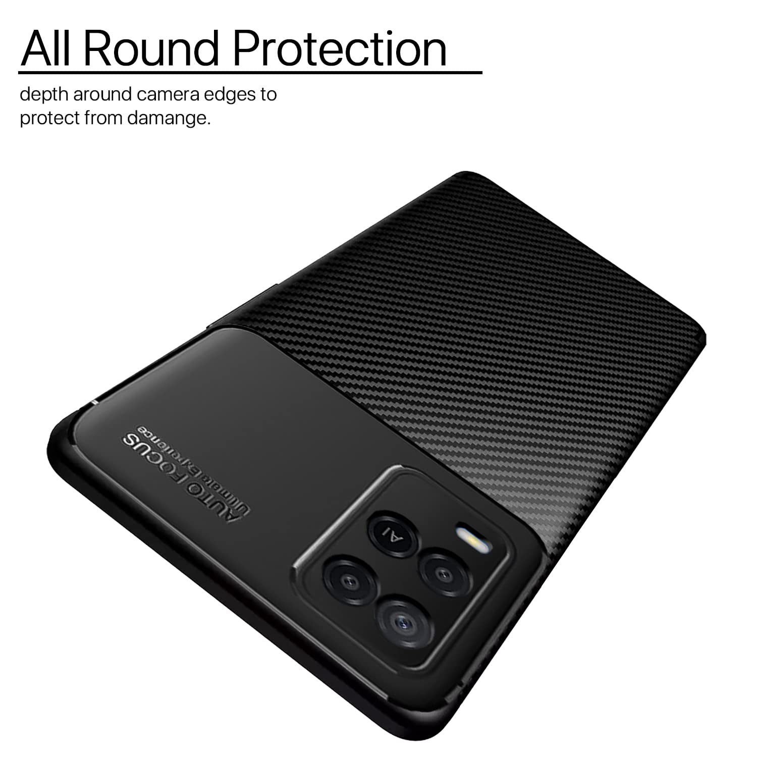 Oppo A54 phone cover in black by Pikkme – photo 2
