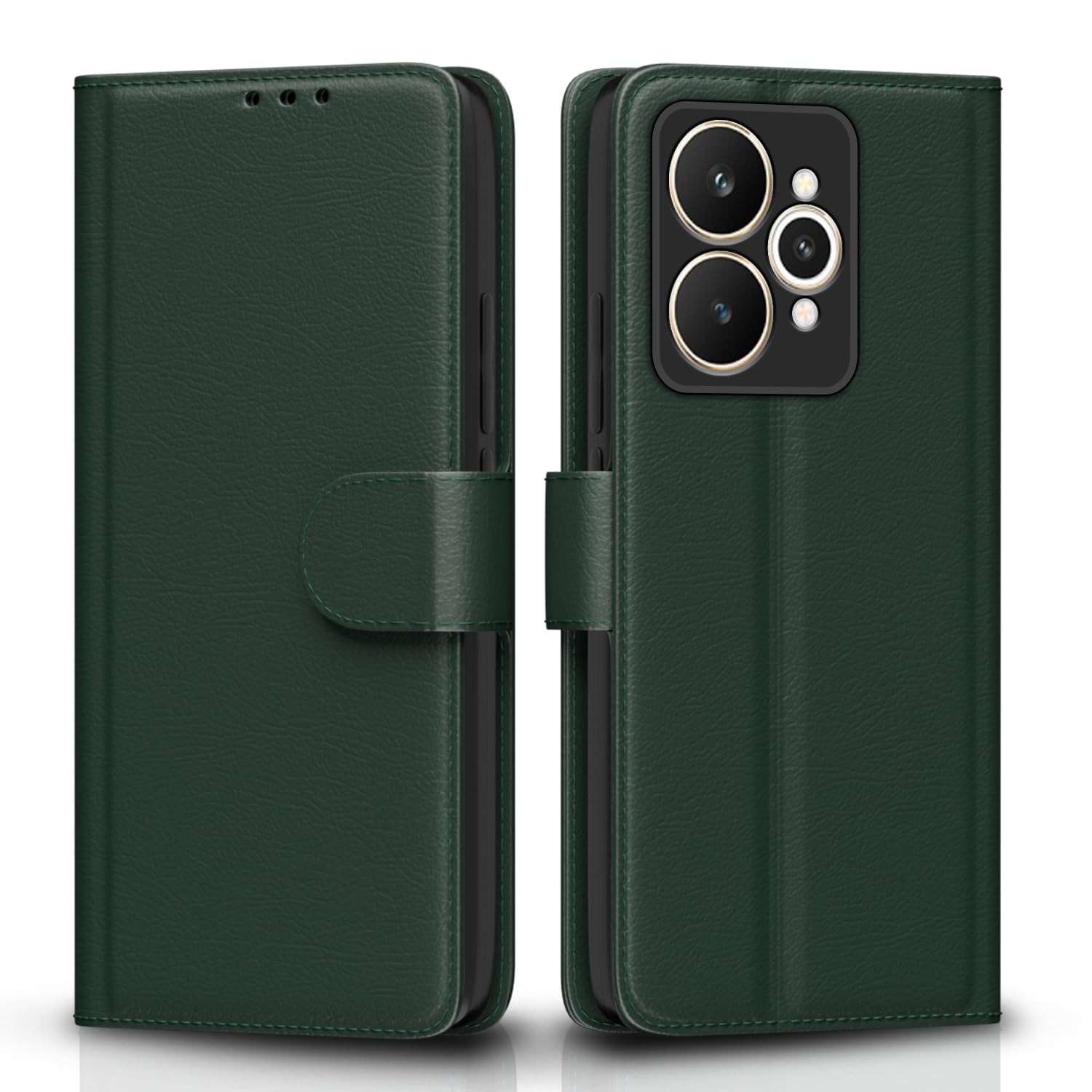 Green Wallet mobile flip cover for Realme 15 Pro 5G – Pikkme