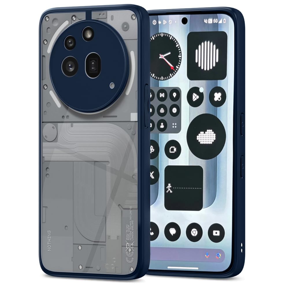 Pikkme Nothing Phone 3a Pro 5G Eagle 2 Shockproof Sleek Hybrid Armor Back Cover (Blue)