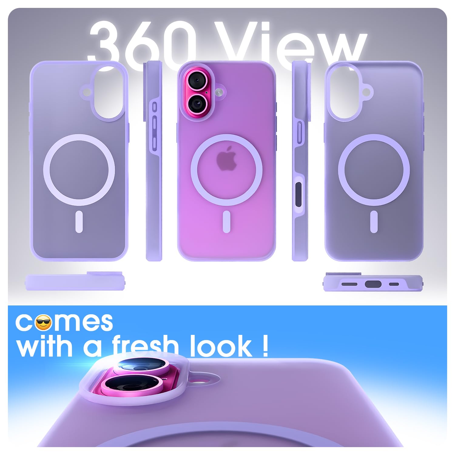 Light purple mobile cover for iPhone 16 – Pikkme – photo 2