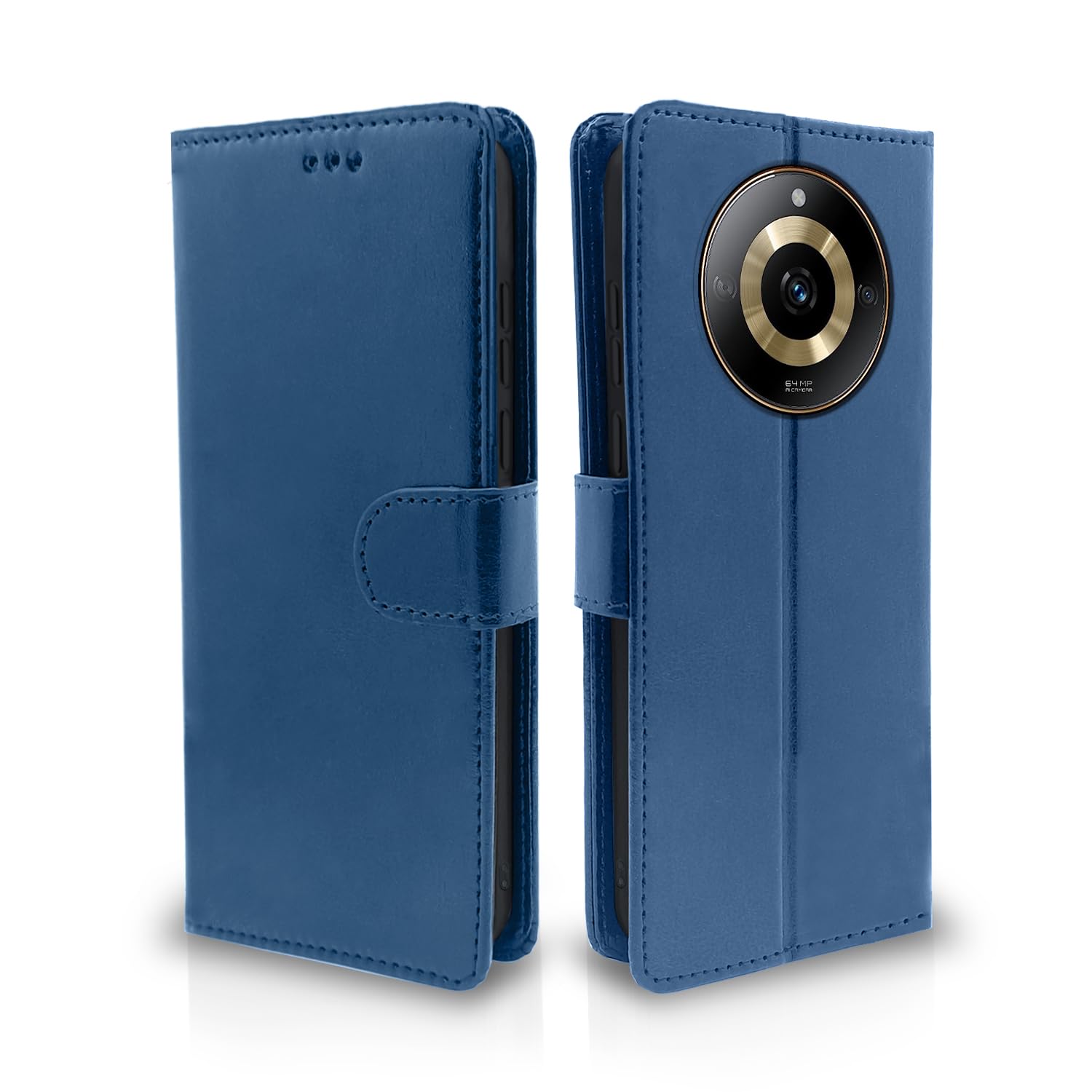 Realme Narzo 60 5G Wallet wallet flip cover in blue by Pikkme