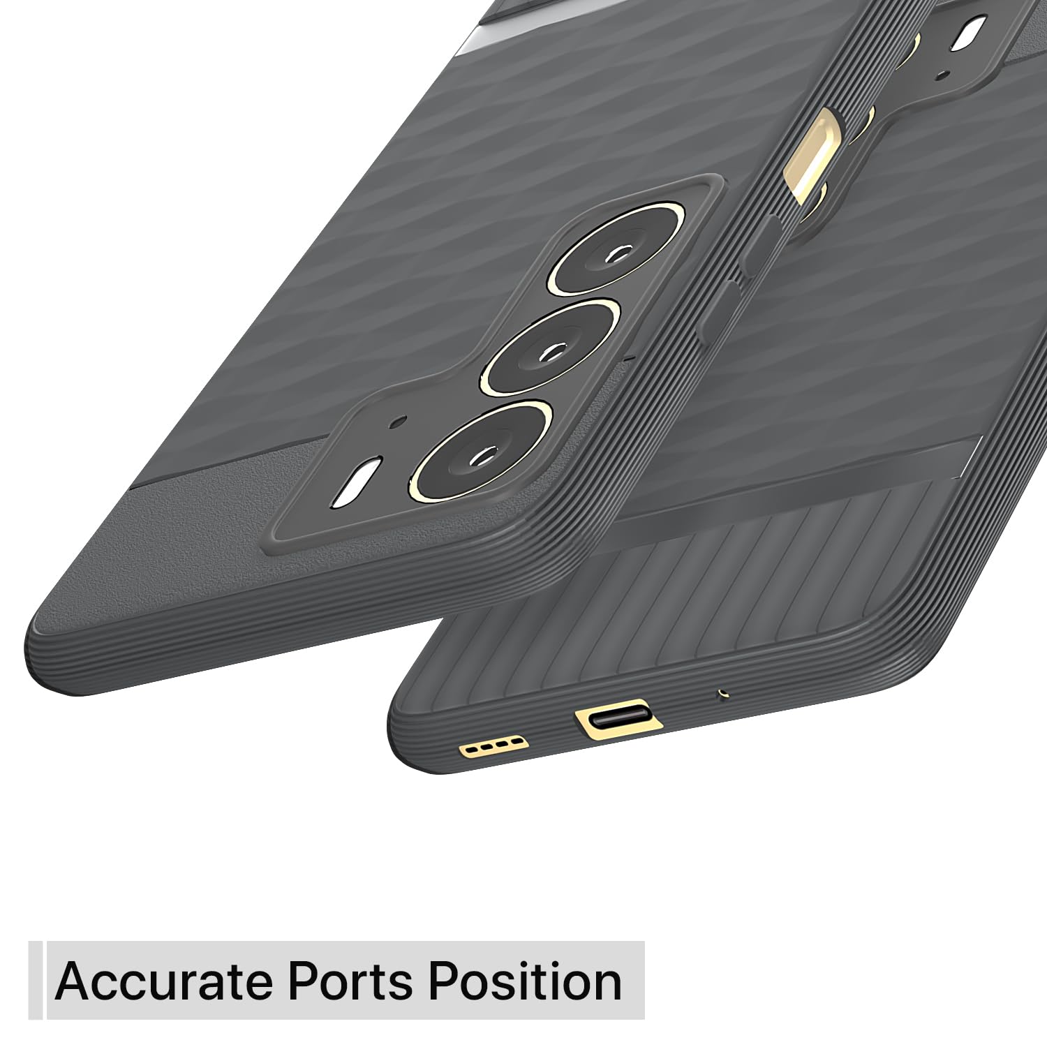 Pikkme Realme C75 Gencase Back Cover (Grey)