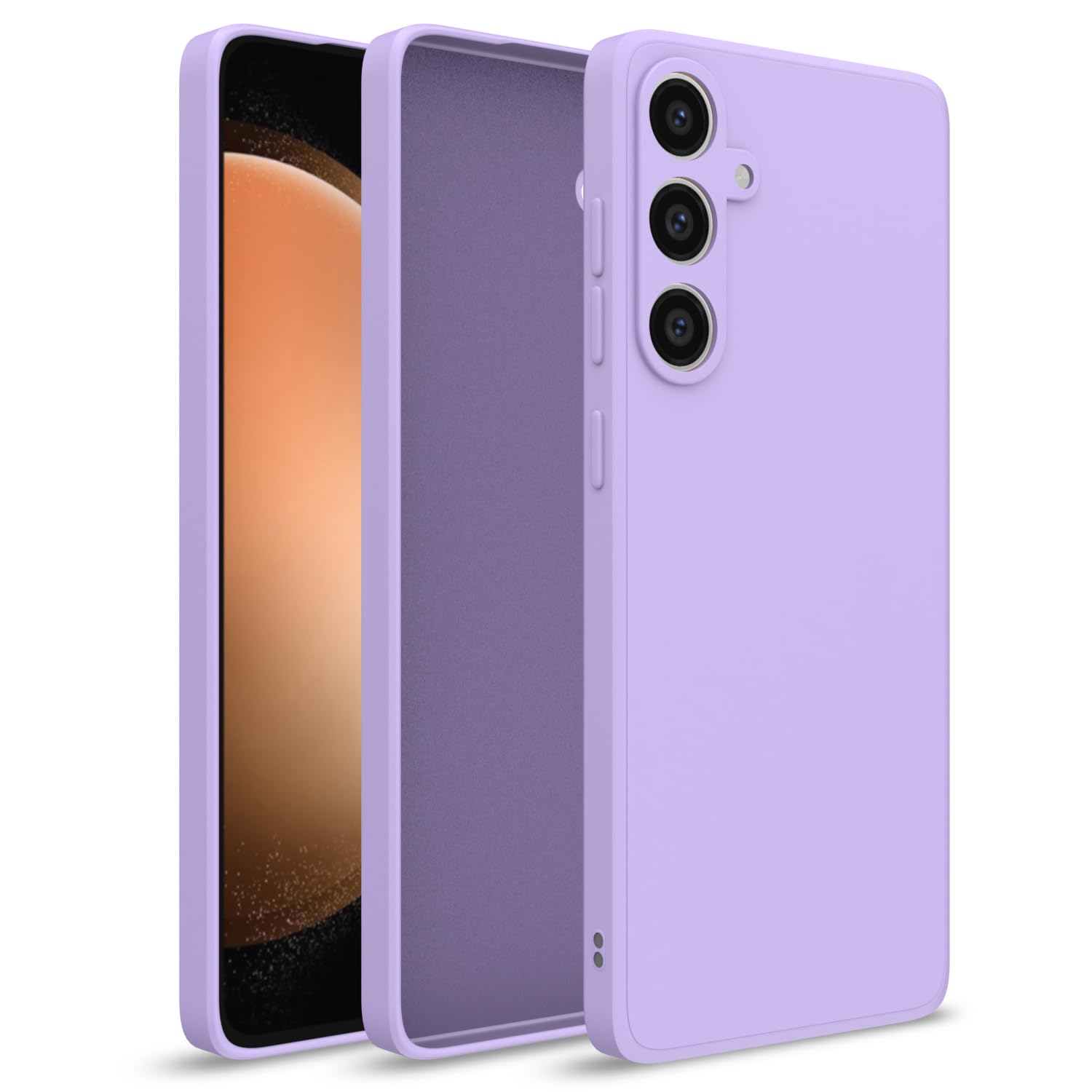 Pikkme Samsung S23 FE 5G Liquid Silicone purple mobile cover