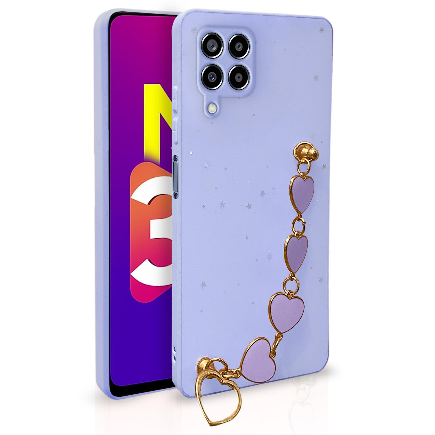 Samsung M32 4G/M32 Prime/F22 4G mobile back cover in purple by Pikkme
