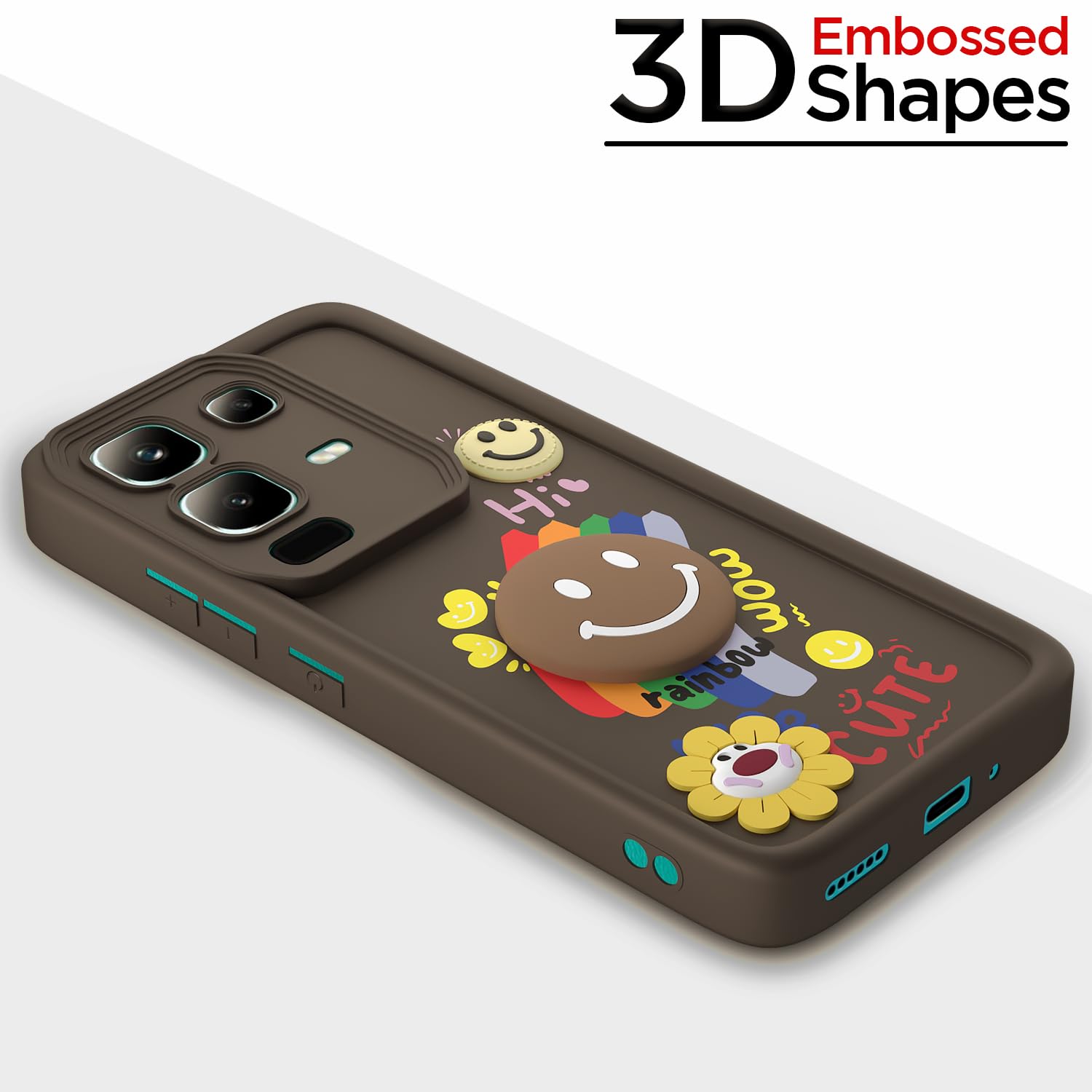 Infinix Note 50s 5G Soft Silicone back cover in brown by Pikkme – photo 3