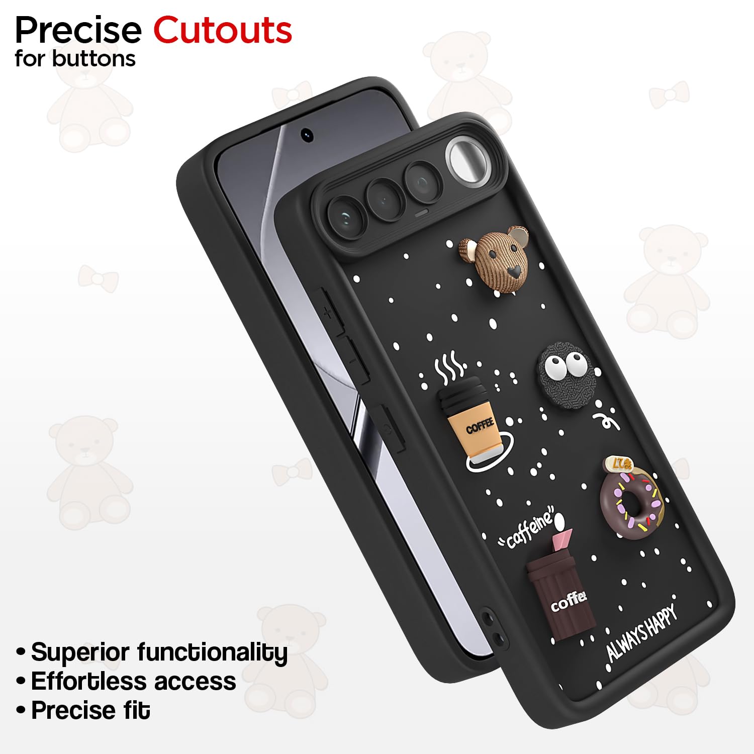 Black Silicone back cover for Realme 16 5G/3D – Pikkme – photo 6