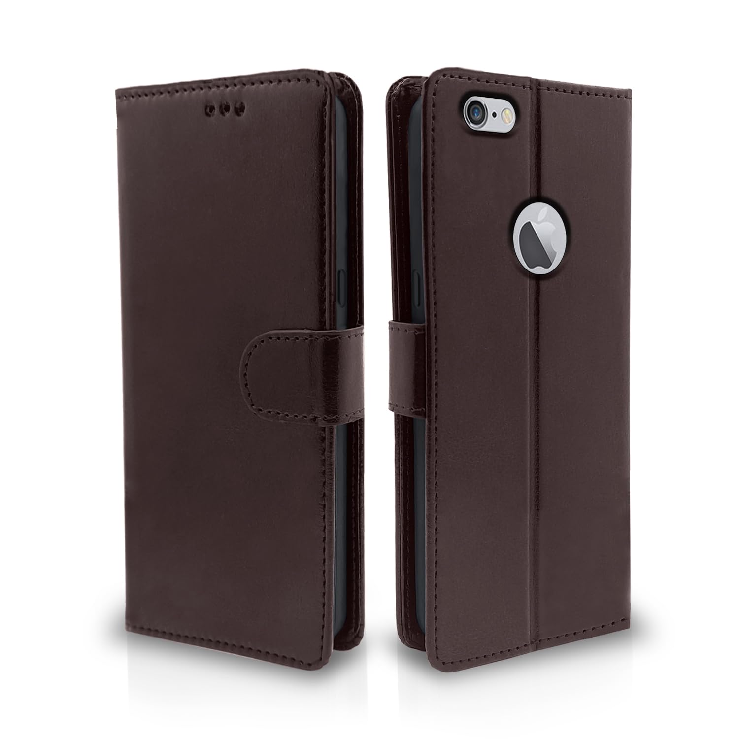 Pikkme coffee wallet flip cover for iPhone 6/6S