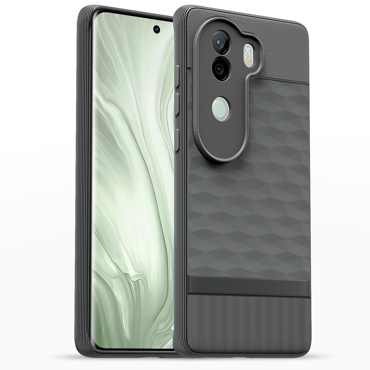 Pikkme Vivo V40e / iQOO Z9s 5G Soft Flexible Shockproof Gencase Back Cover (grey)
