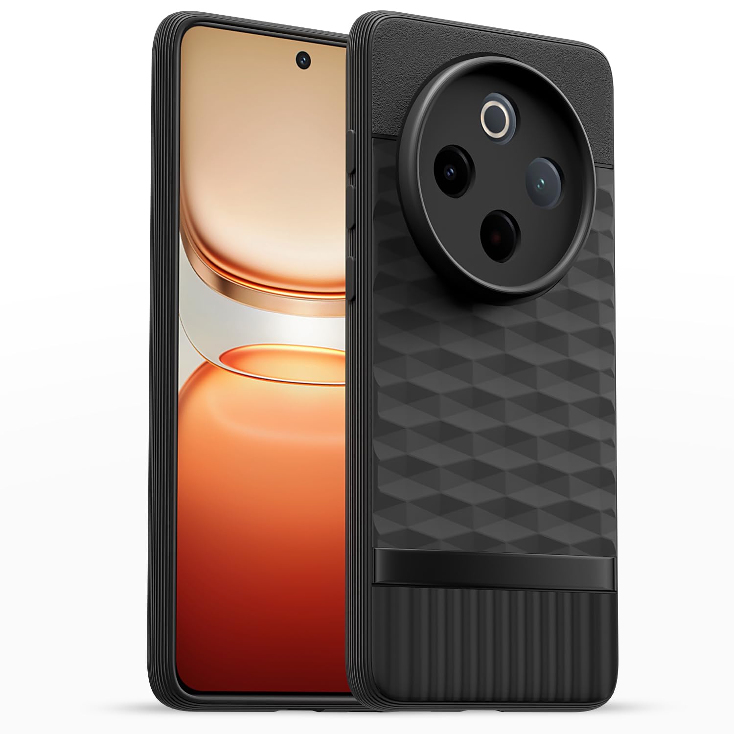Vivo T4/iQOO Z10 5G Silicone back cover in black by Pikkme