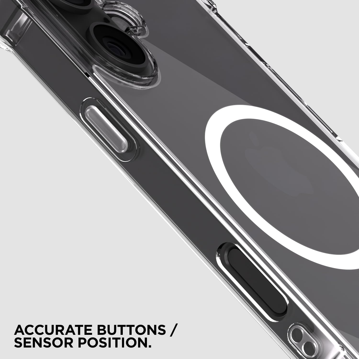 Transparent mag-safe MagSafe phone cover for iPhone 16 Plus – Pikkme – photo 6