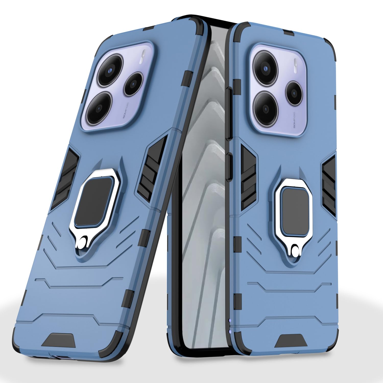 Pikkme Redmi Note 14 5G D5 Tough Armor blue back cover