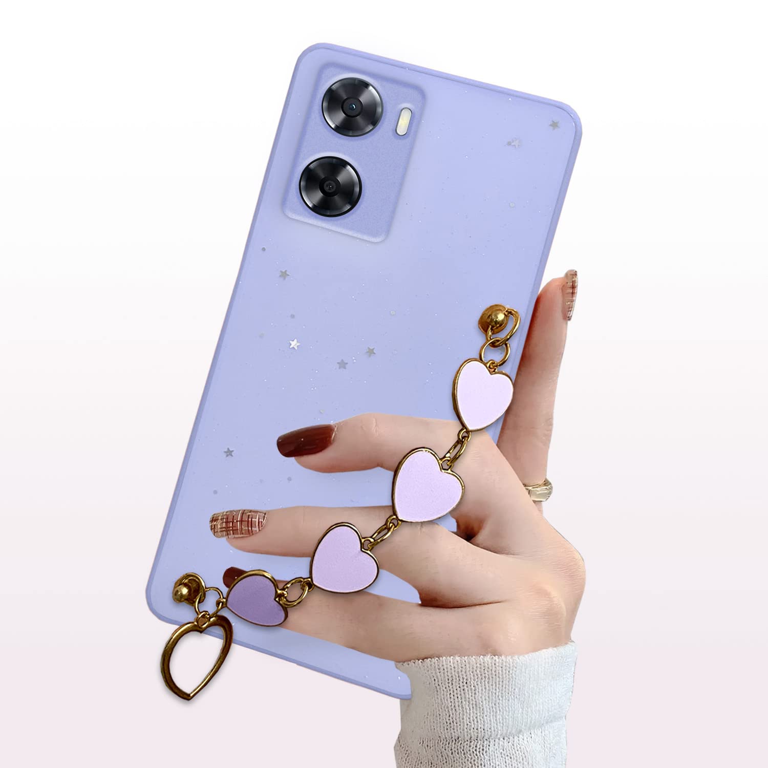 Oppo A57 5G mobile back cover in purple by Pikkme – photo 3