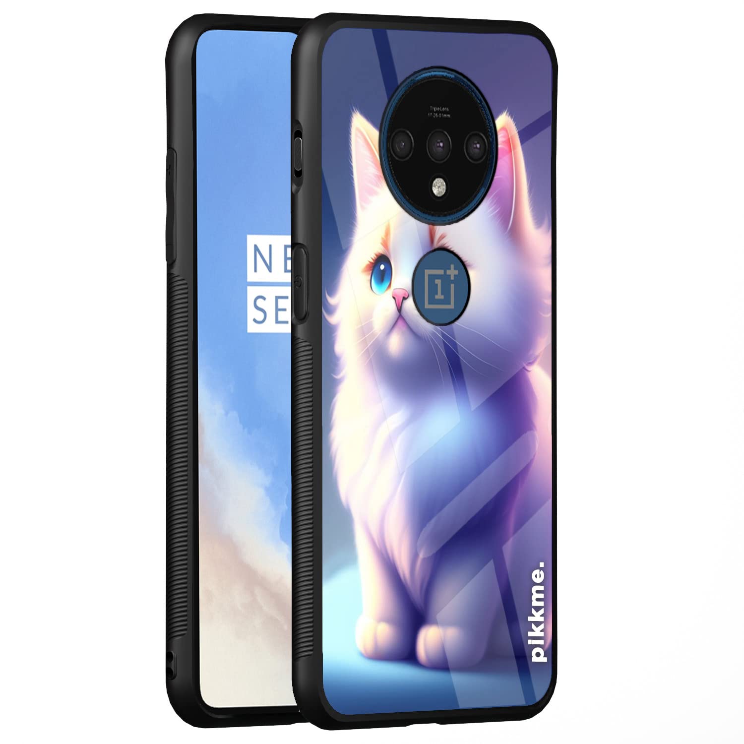 Pikkme OnePlus 7T Cat mobile back cover