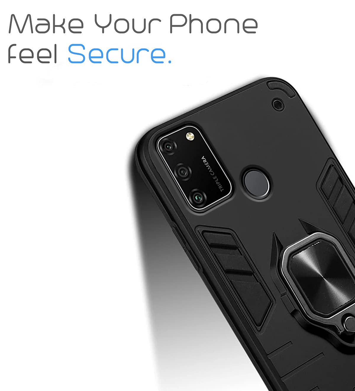 Honor 9A mobile back cover in black by Pikkme – photo 6