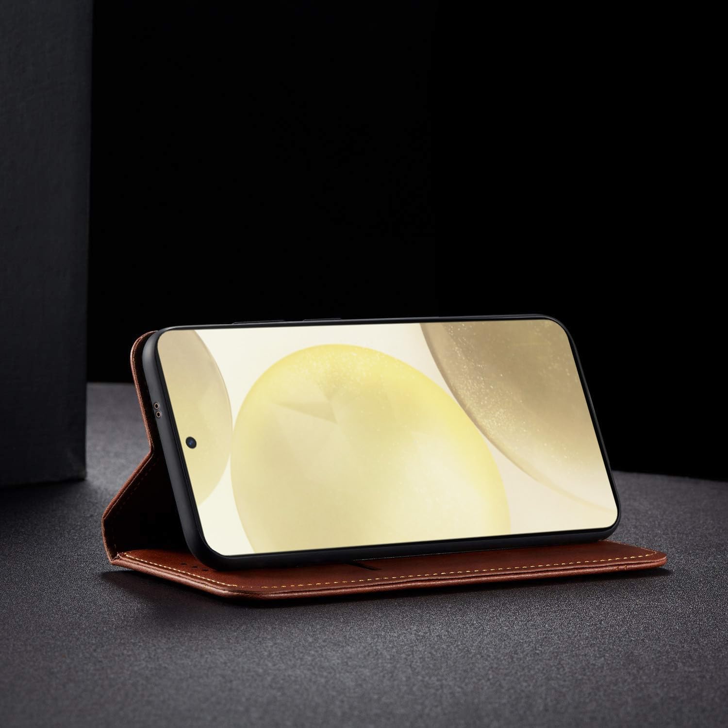 Brown Magnetic flip case for Samsung S24 5G – Pikkme – photo 5