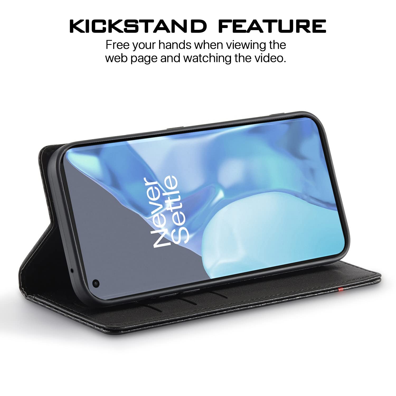 OnePlus 9 Pro mobile flip cover in black by Pikkme – photo 5