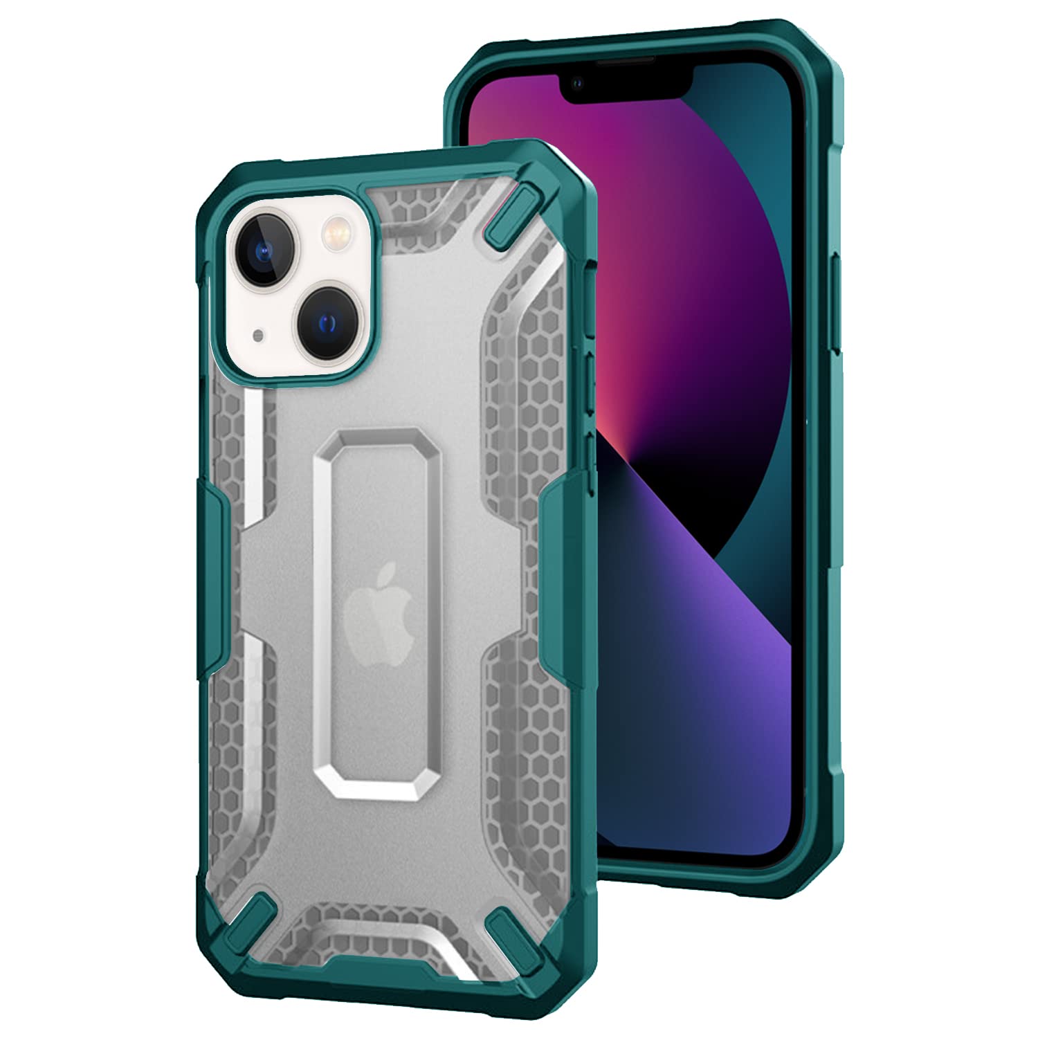 iPhone 13 mobile back cover in green by Pikkme