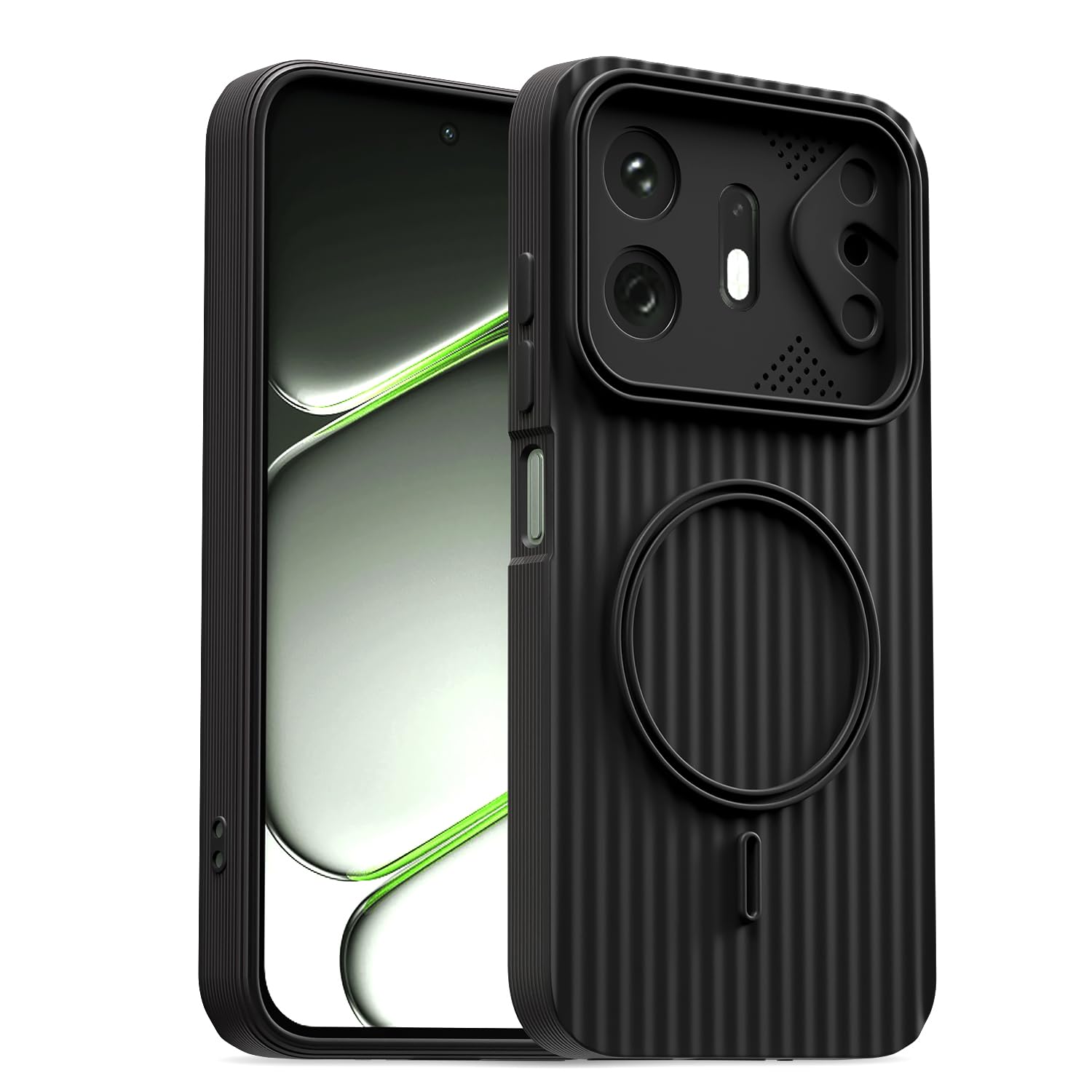 OnePlus N6 5G MagSafe mobile back cover in black by Pikkme