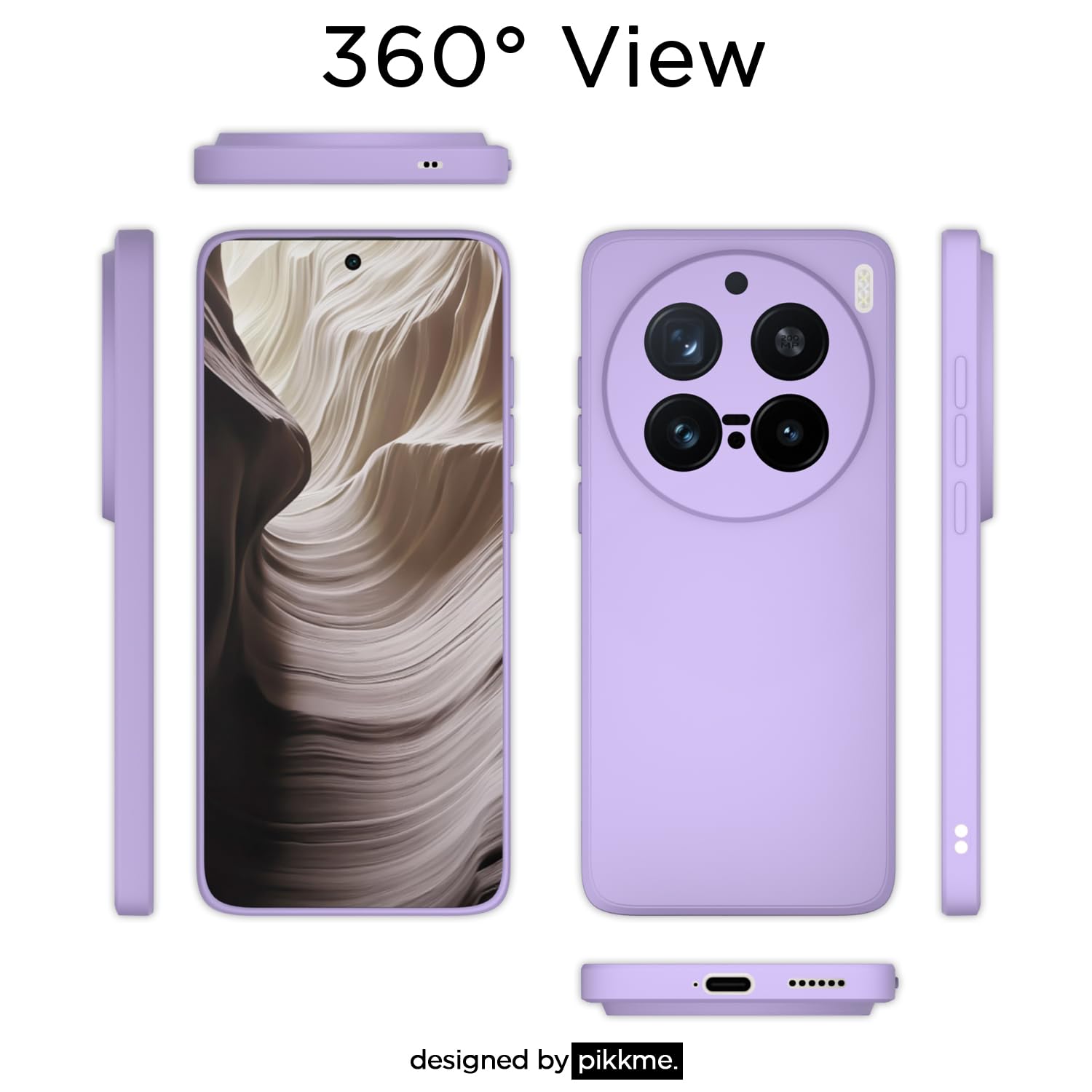 Vivo X200 Pro 5G Matte back cover in purple by Pikkme – photo 4