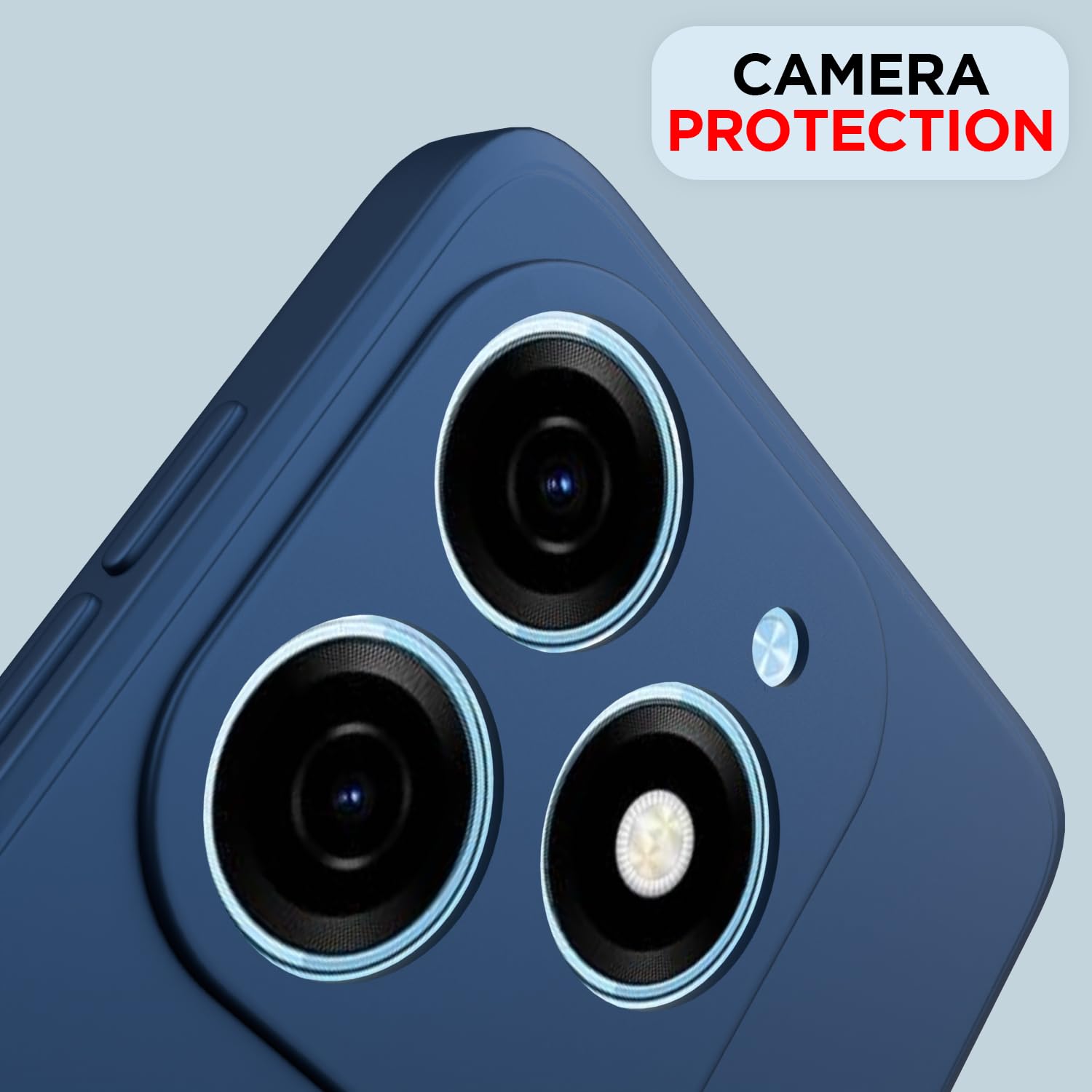 Pikkme TECNO Spark Go 2024 Liquid Silicone Back Cover (Blue)