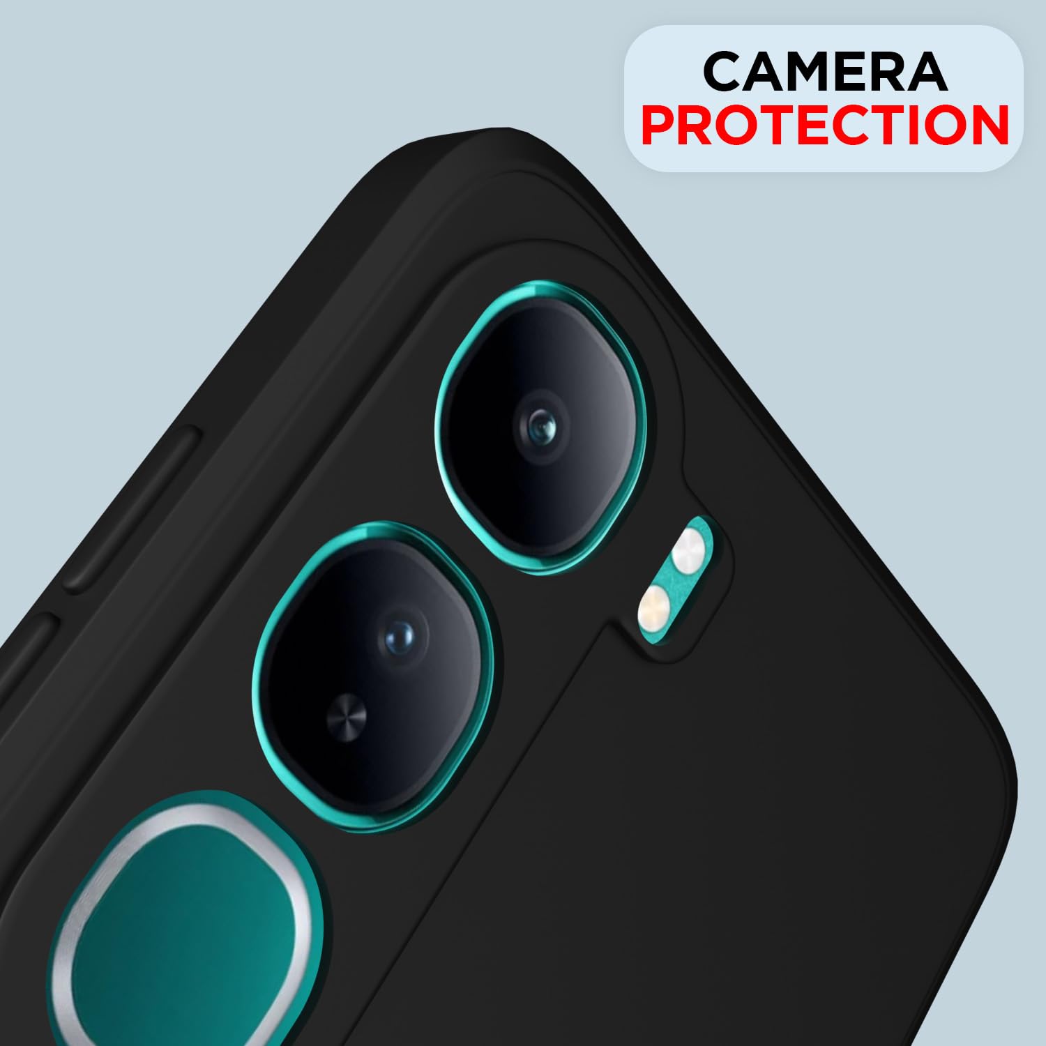 Black Matte back cover for Vivo Y300/V40 Lite 5G – Pikkme – photo 5