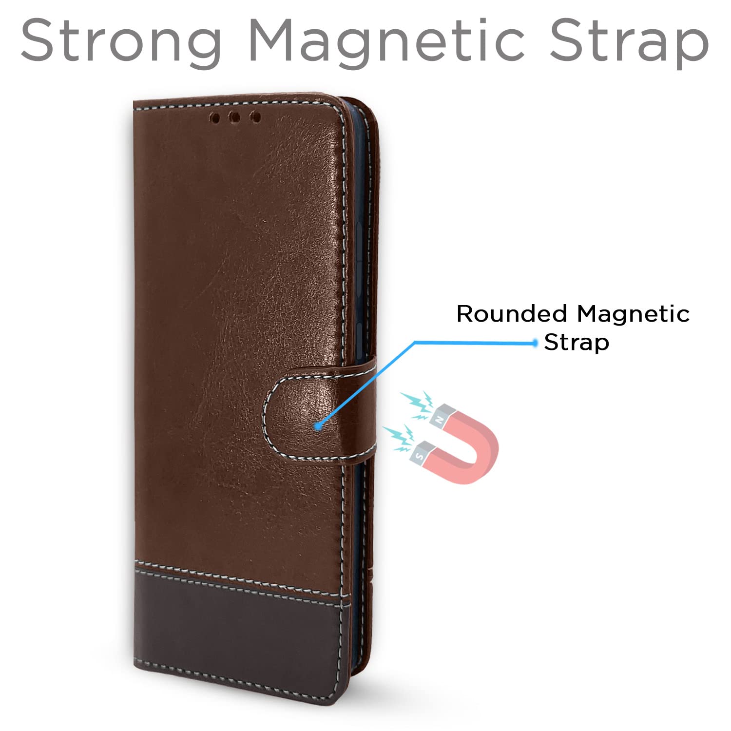 Brown & coffee Magnetic flip case for Redmi Note 11 Pro/Note 11 Pro Plus 5G – Pikkme – photo 7