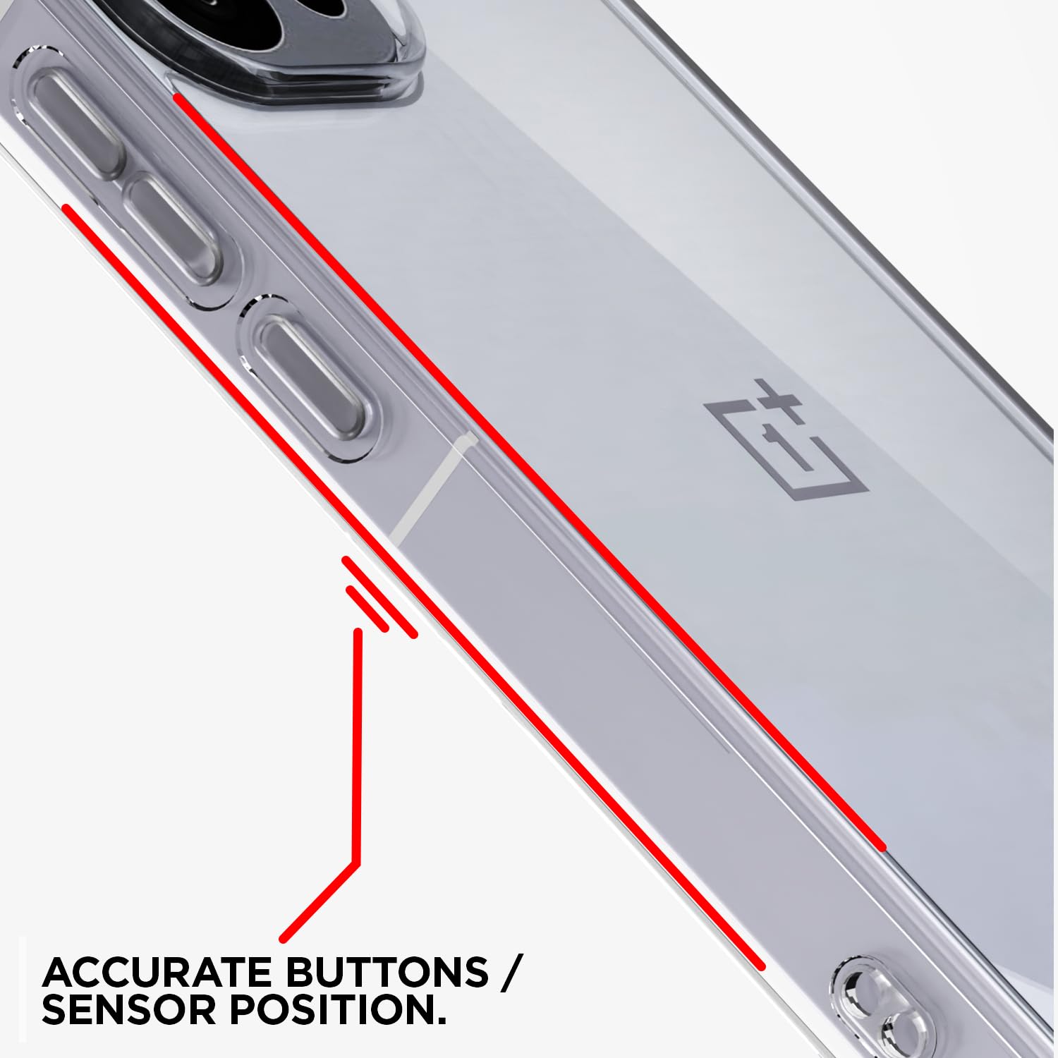 Pikkme OnePlus 13s 5G PC + TPU Crystal Clear Back Cover (Transparent)