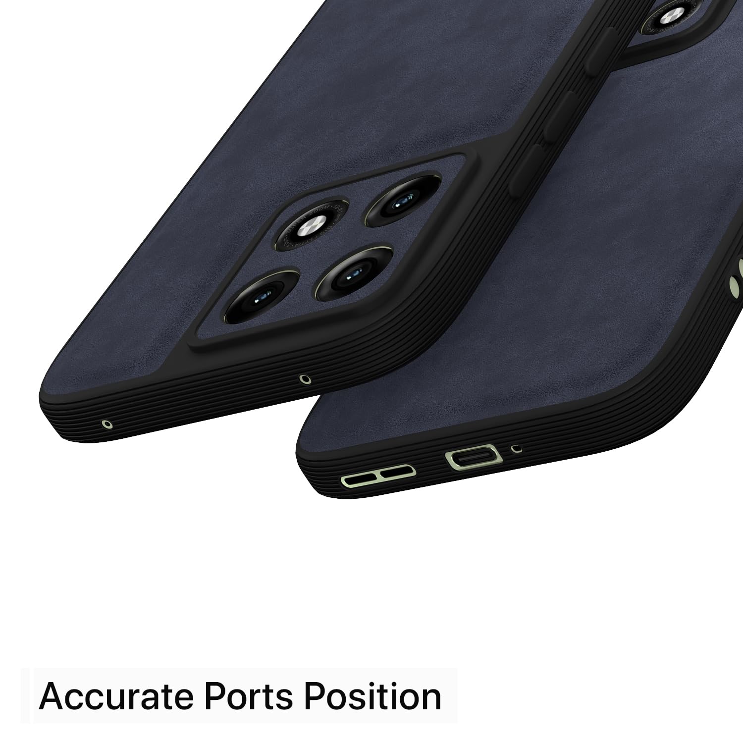 Blue Leather mobile back cover for Moto Edge 70 Pro 5G – Pikkme – photo 4