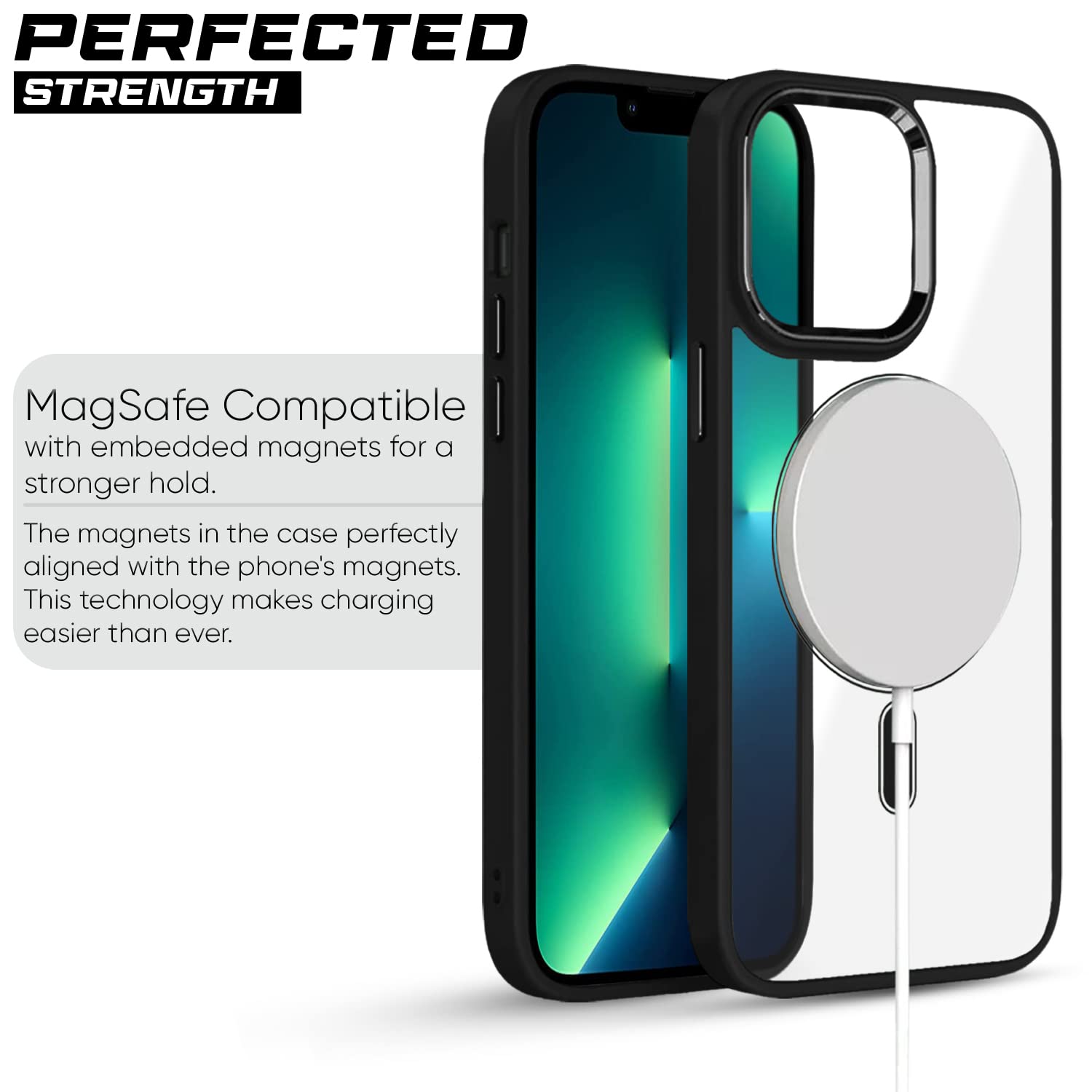 Pikkme iPhone 12 Pro Magsafe Back Cover (Black)