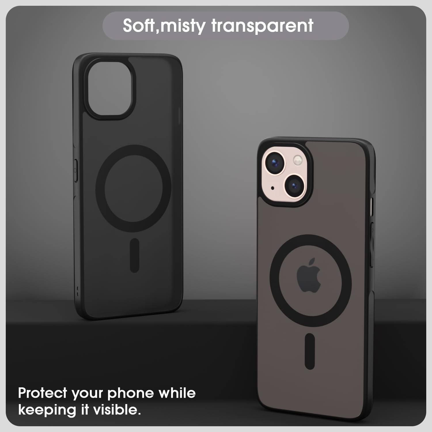 Black mobile back cover for iPhone 14 – Pikkme – photo 3