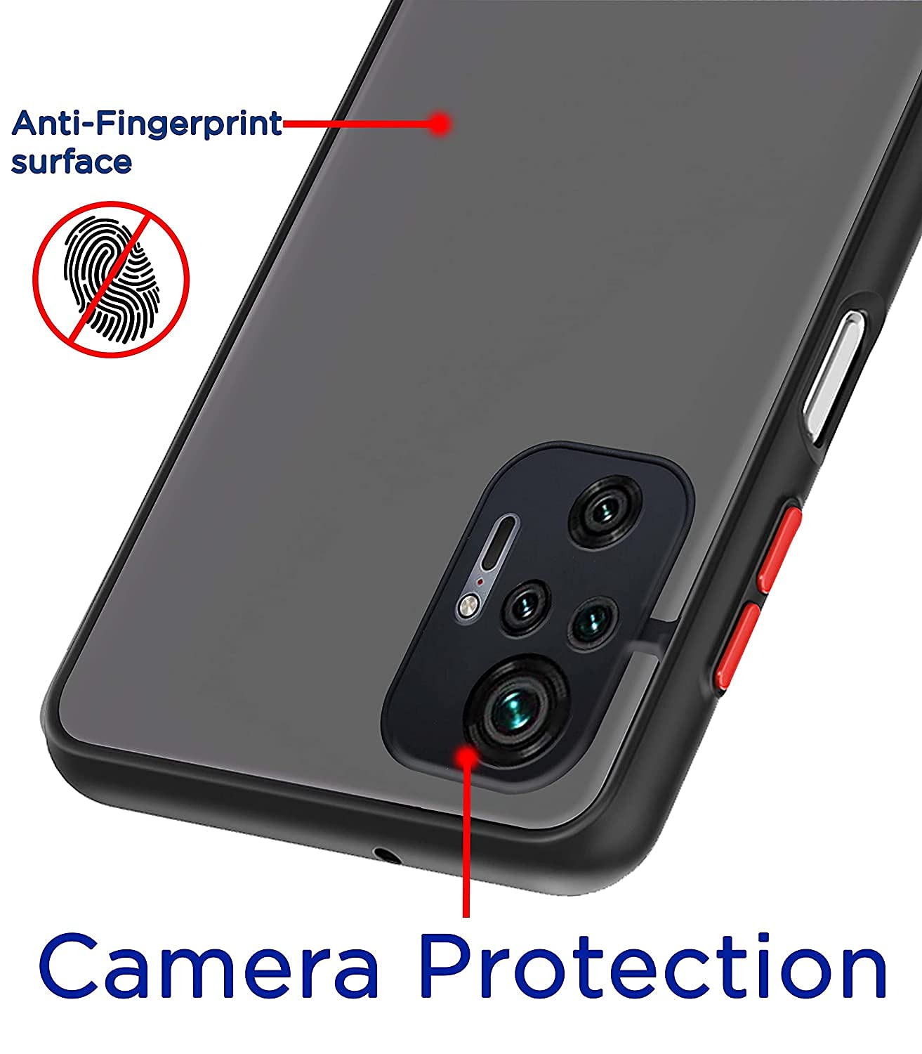 Pikkme black Hybrid mobile cover for Redmi Note 10 Pro/Note 10 Pro Max – photo 3