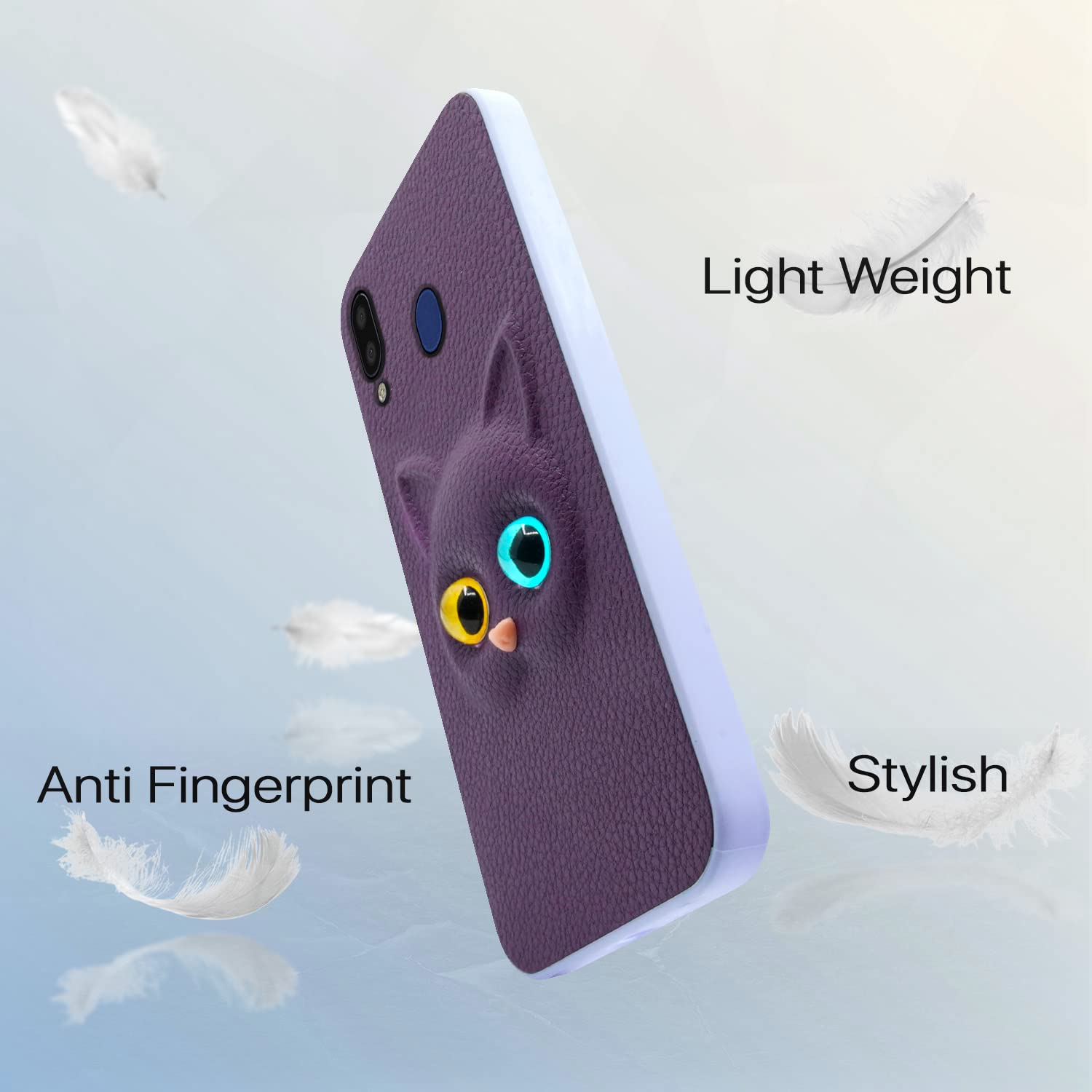 Pikkme Samsung M20 Cat purple mobile cover – photo 5