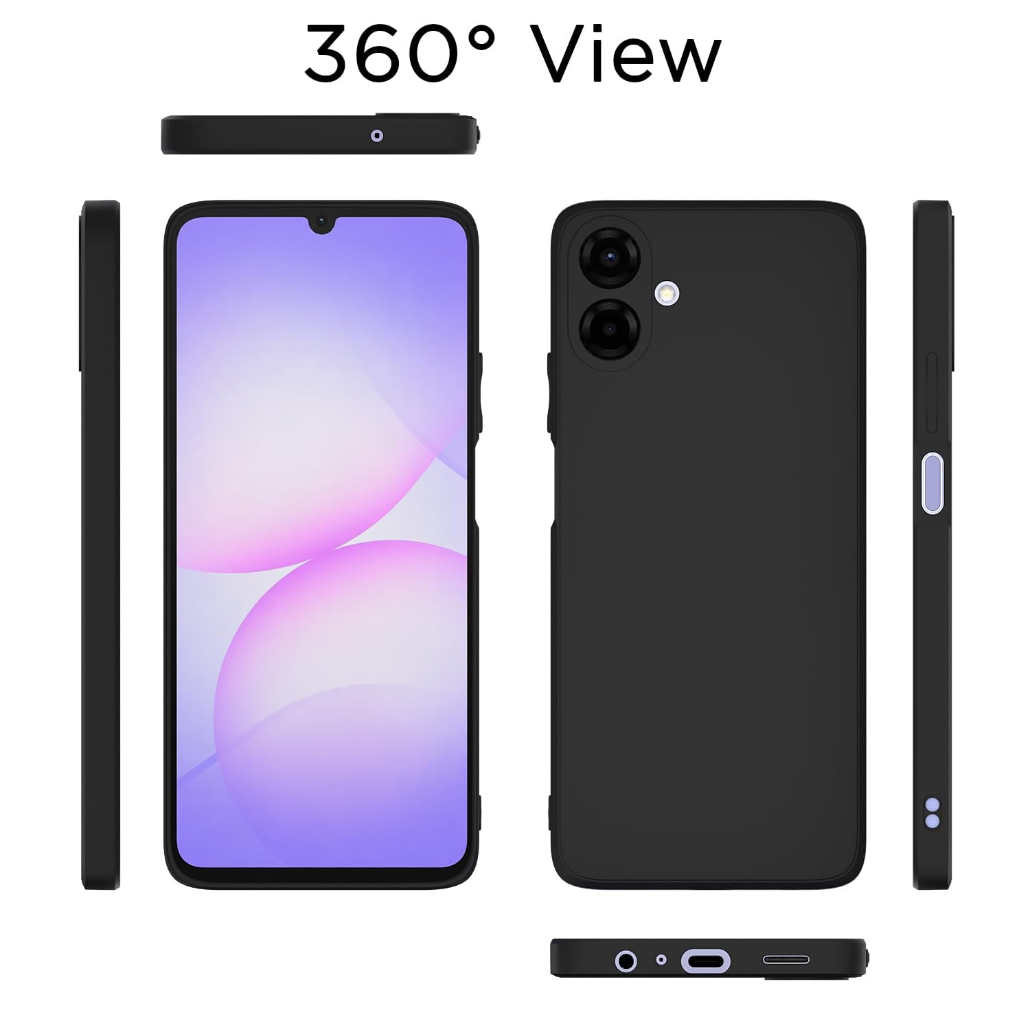 Black Matte phone cover for Samsung F70e 5G/M07/F07/A07/A07 5G – Pikkme – photo 4