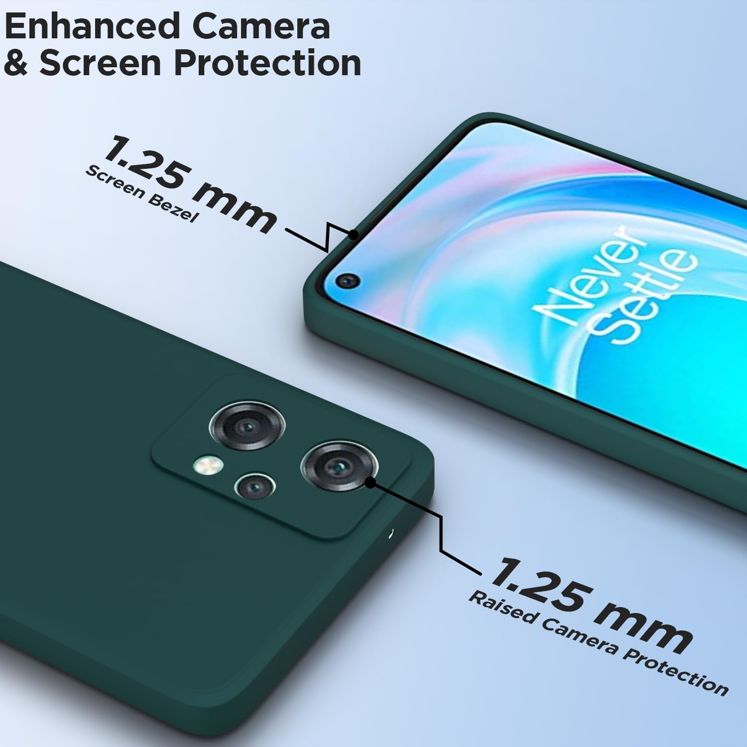 Pikkme OnePlus Nord CE 2 Lite 5G Matte green mobile back cover – photo 2
