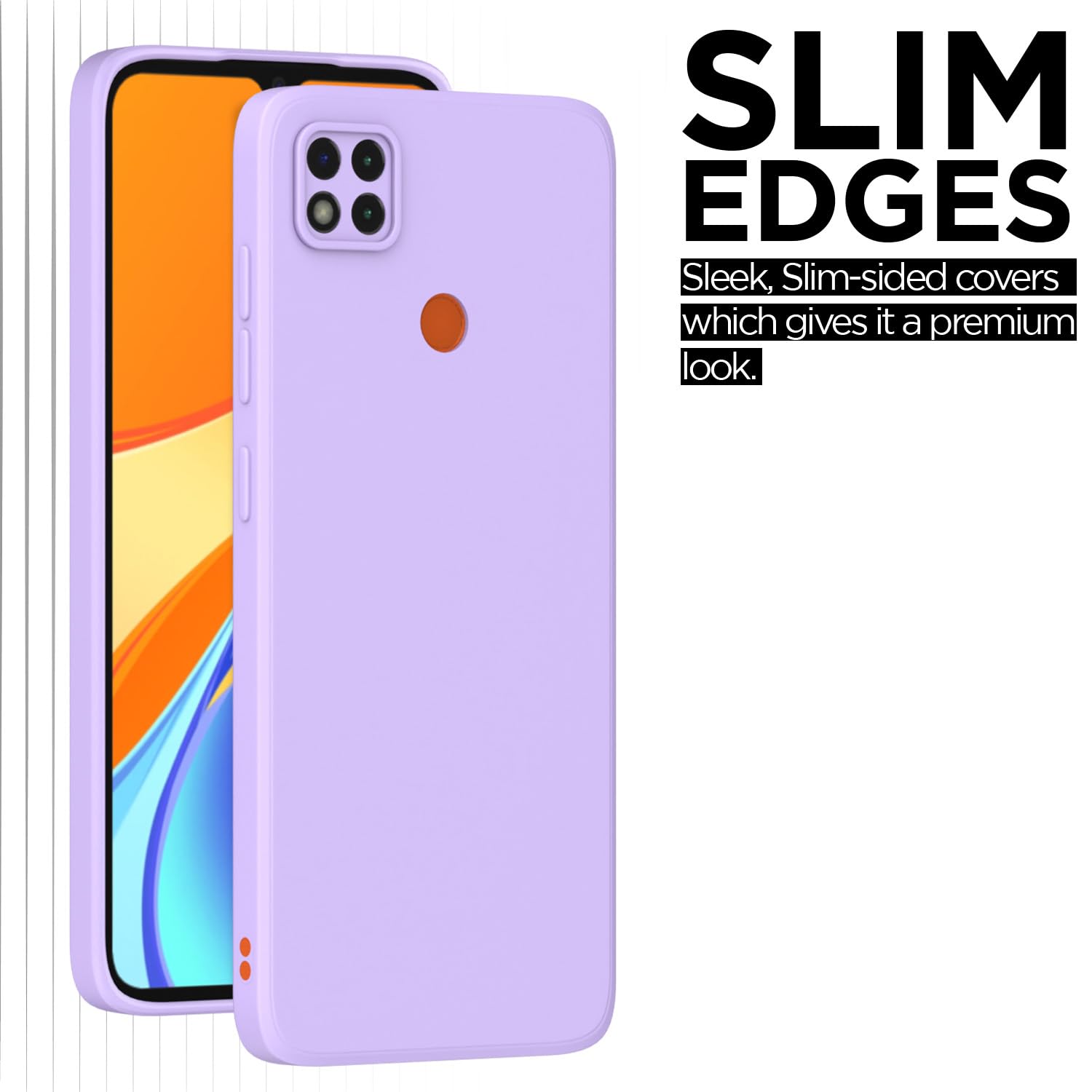 Pikkme Mi Redmi 10A / Redmi 9 / Redmi 9C / 9 Activ/Poco C31 Liquid Silicone Back Cover | Purple