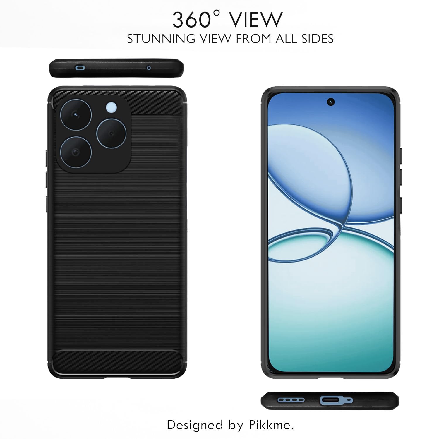Pikkme black Hybrid mobile back cover for Realme 15T/Narzo 90 5G – photo 3