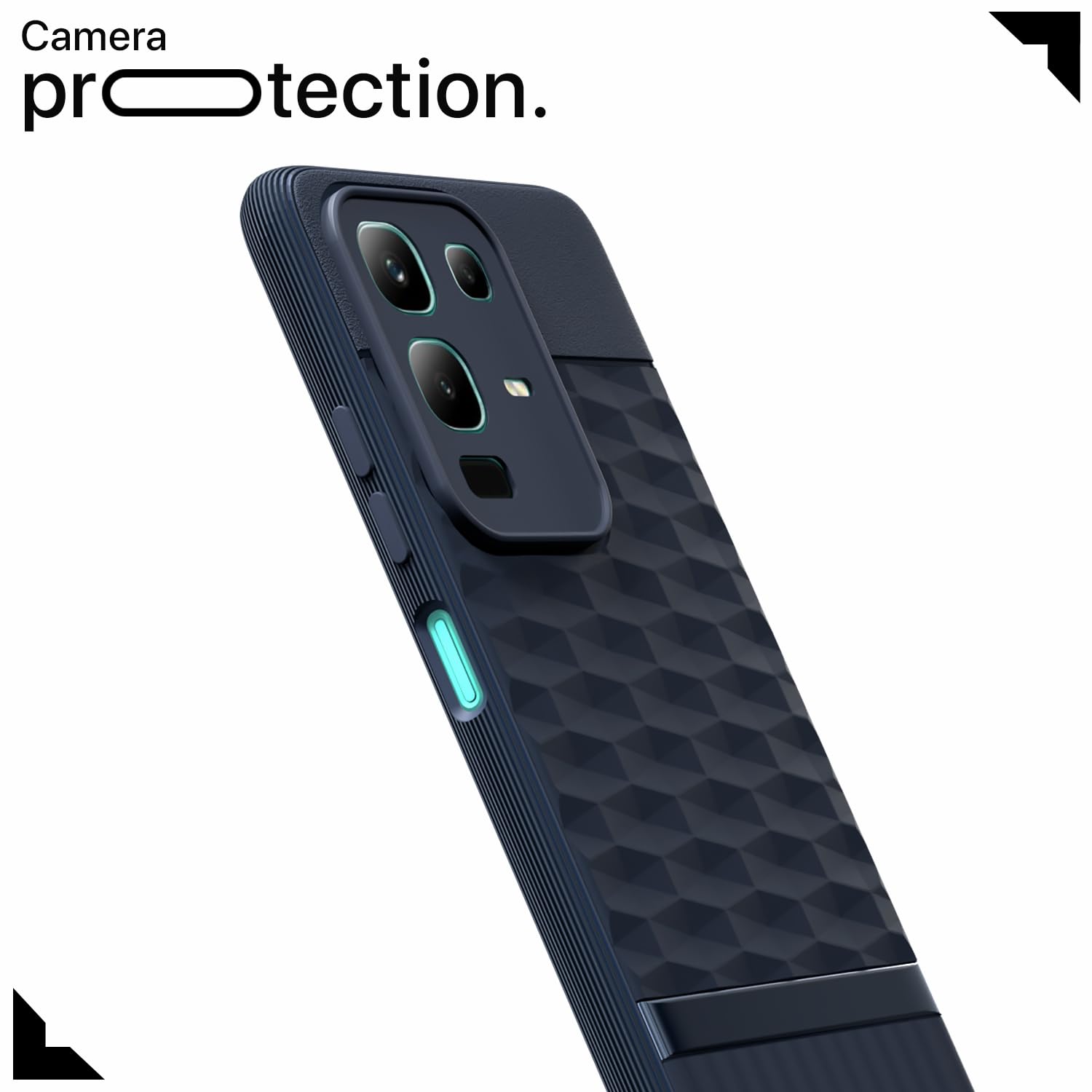 Pikkme Infinix Note 50x 5G Shockproof Soft Flexible Gencase Back cover (Blue)