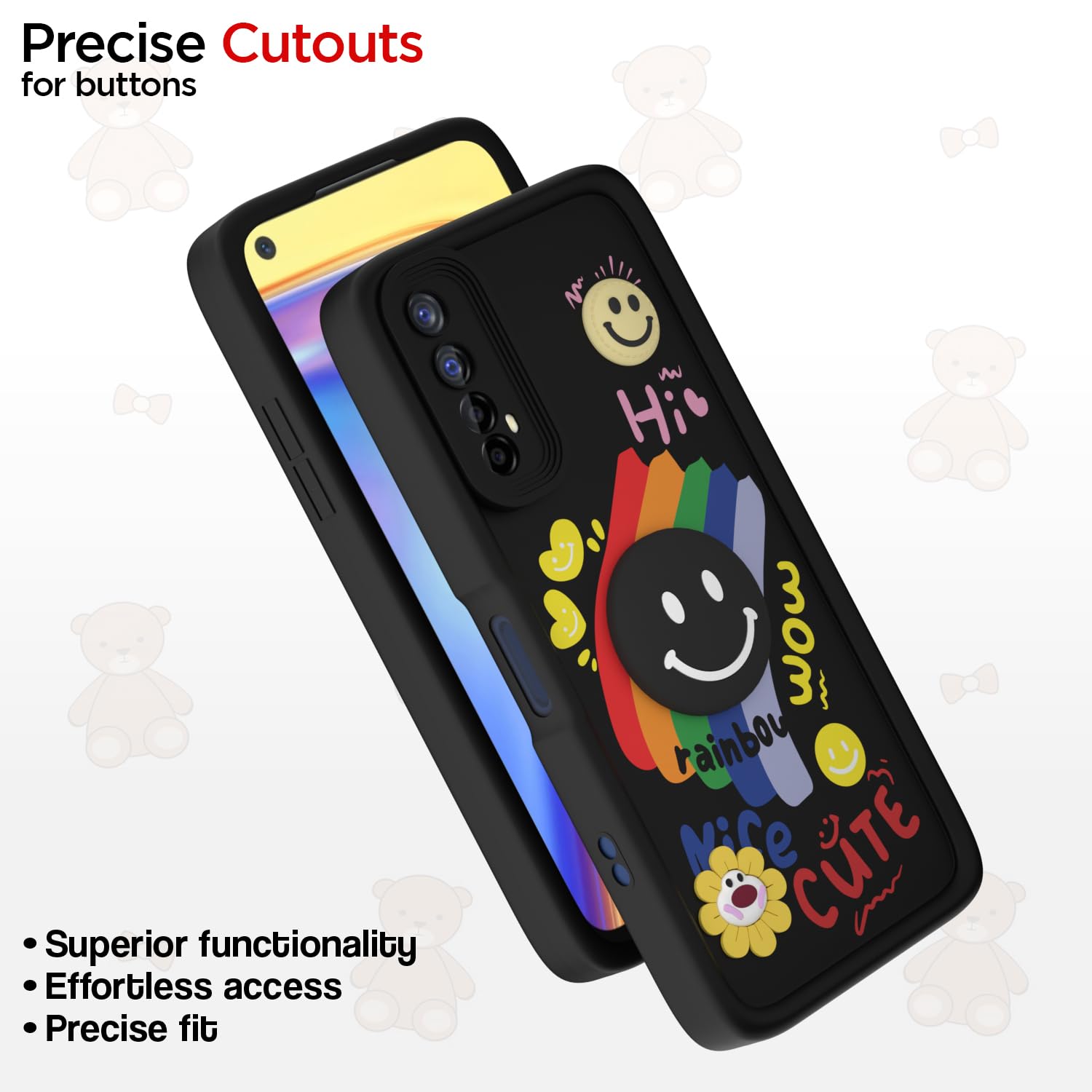 Pikkme black back cover for Realme 7/Narzo 30 4G/Narzo 20 Pro – photo 6