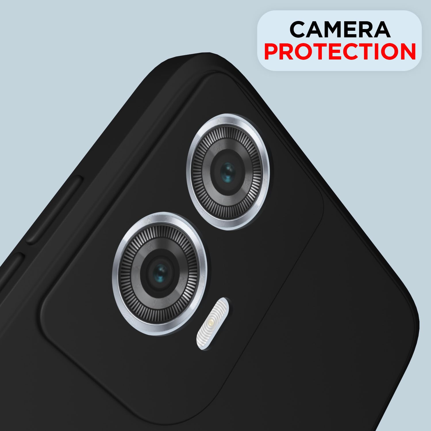 Pikkme Moto Edge 50 Fusion/G96 5G Matte black mobile back cover – photo 5