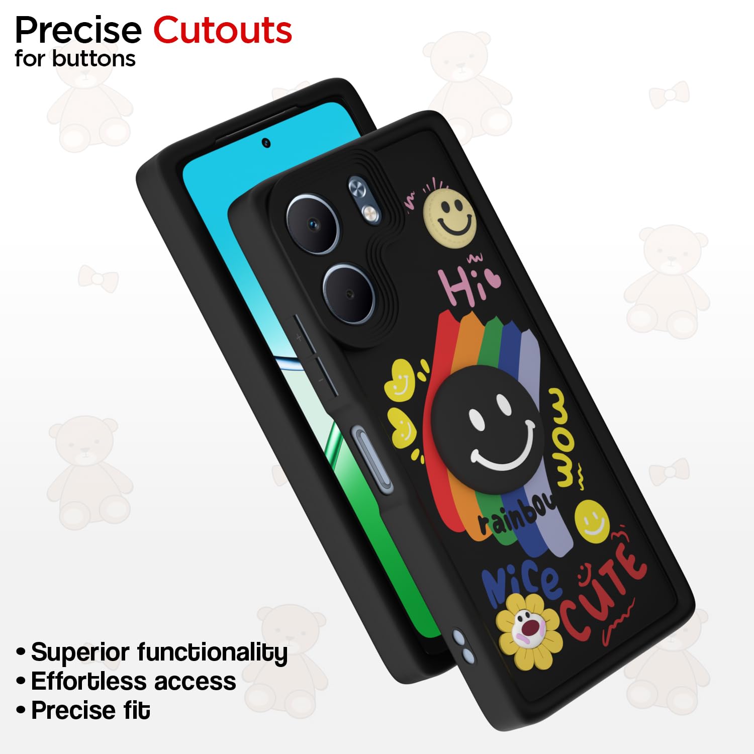 Oppo A5x phone cover in black by Pikkme – photo 6