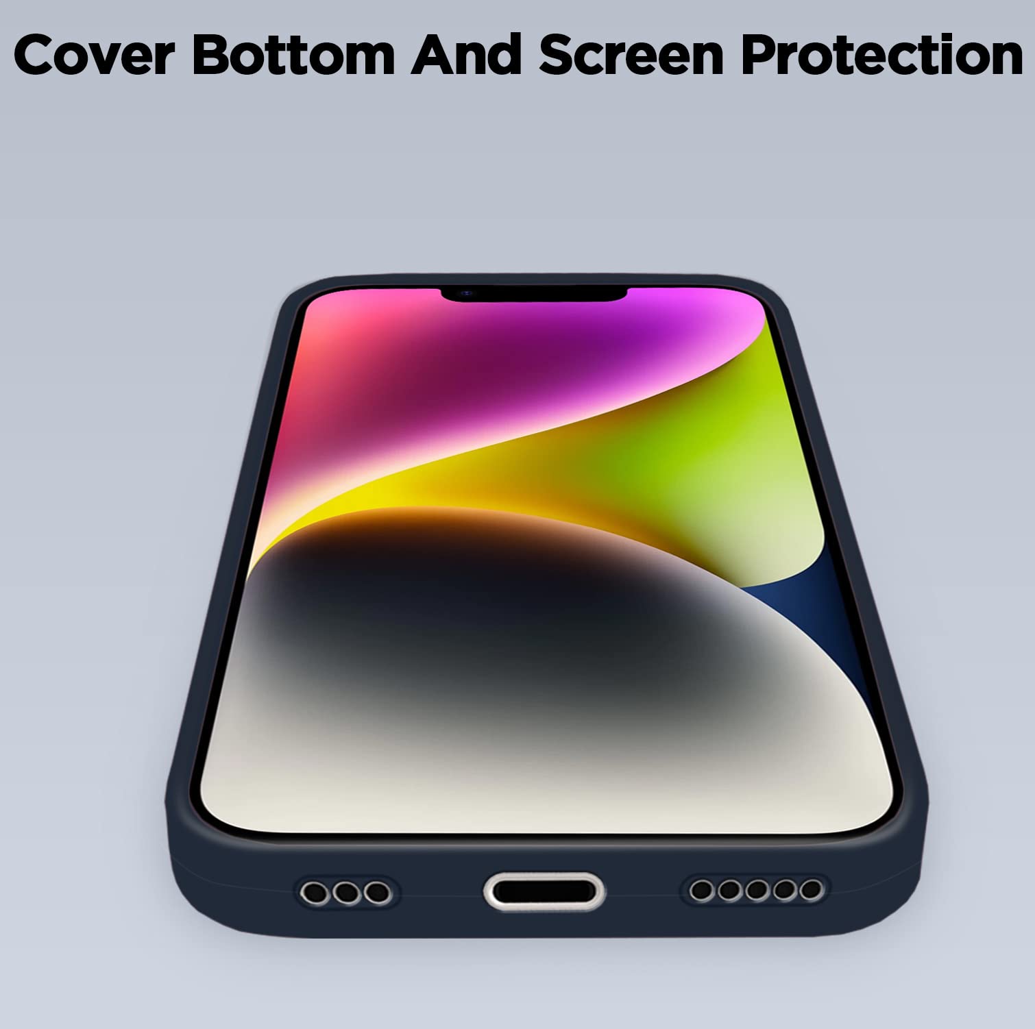 Pikkme dark blue Soft Silicone mobile cover for iPhone 14 Plus – photo 7