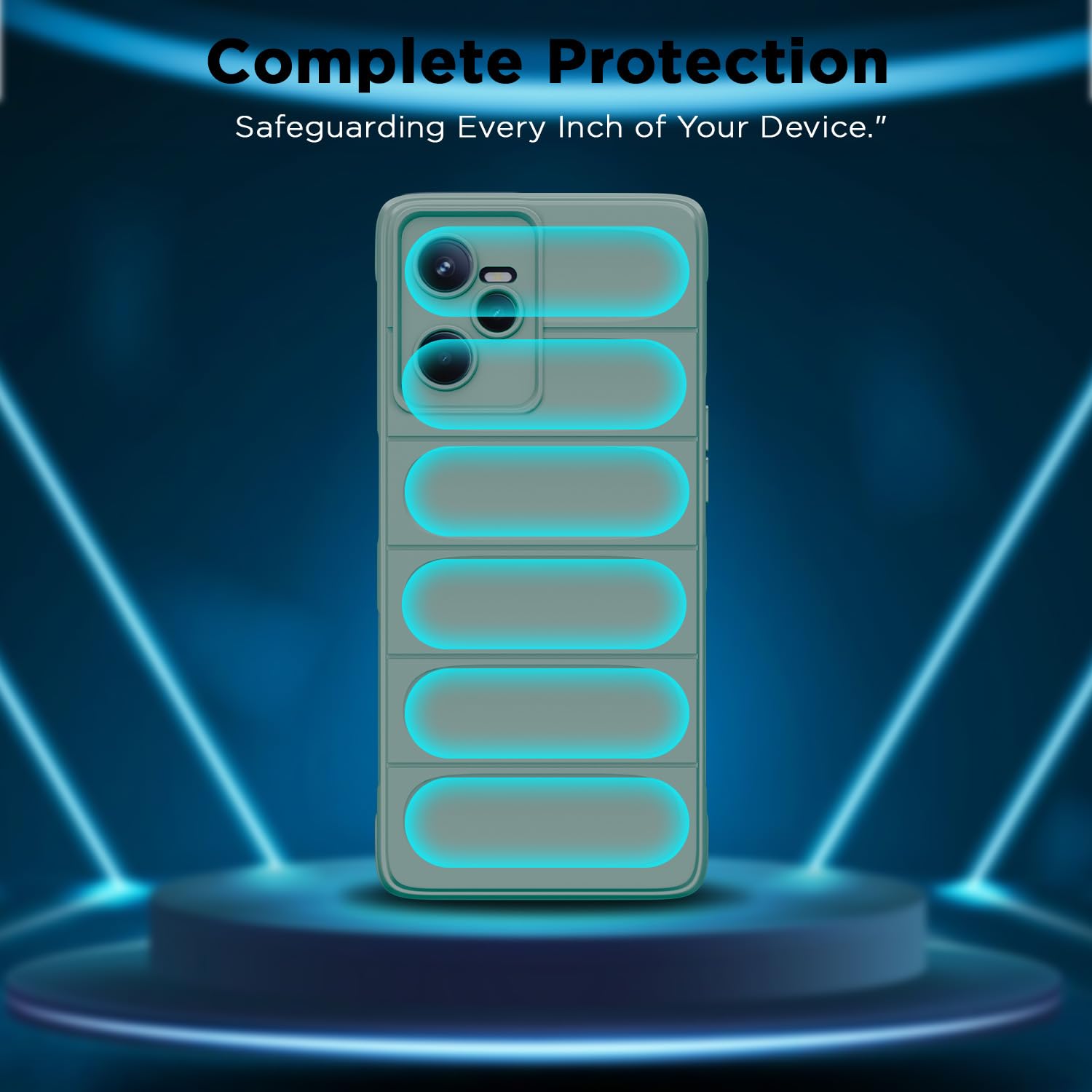 Realme C35 back cover in green by Pikkme – photo 2