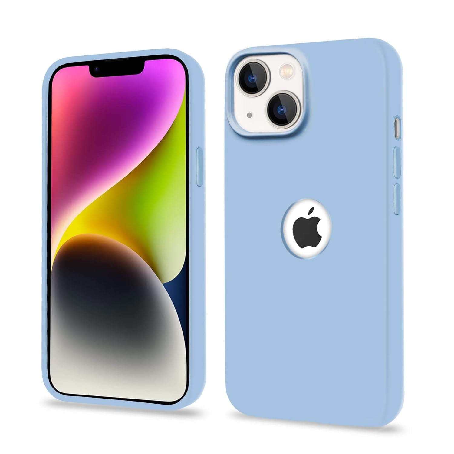 iPhone 14 Plus Super Soft Silicone Back Cover (Lilac)
