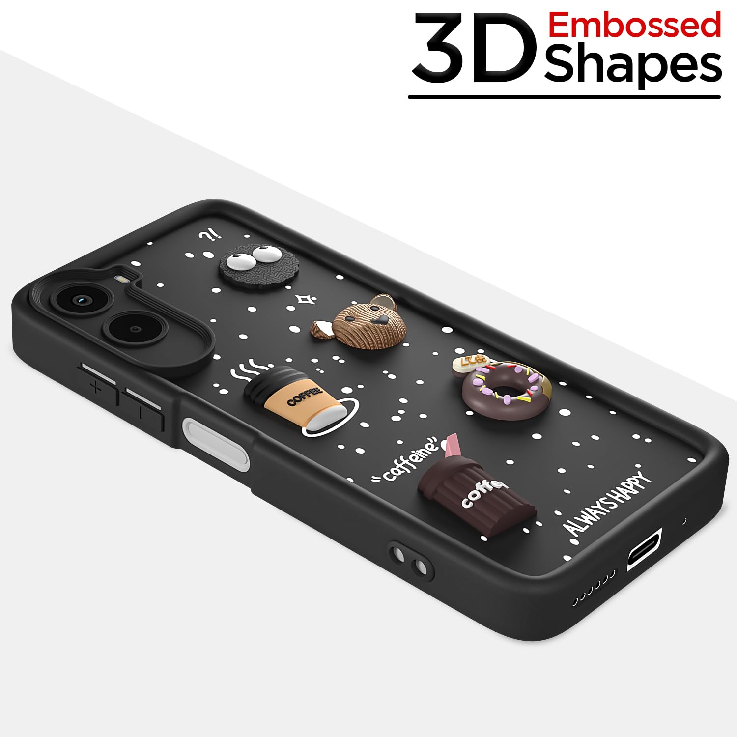 Poco M7 Plus 5G back cover in black by Pikkme – photo 3