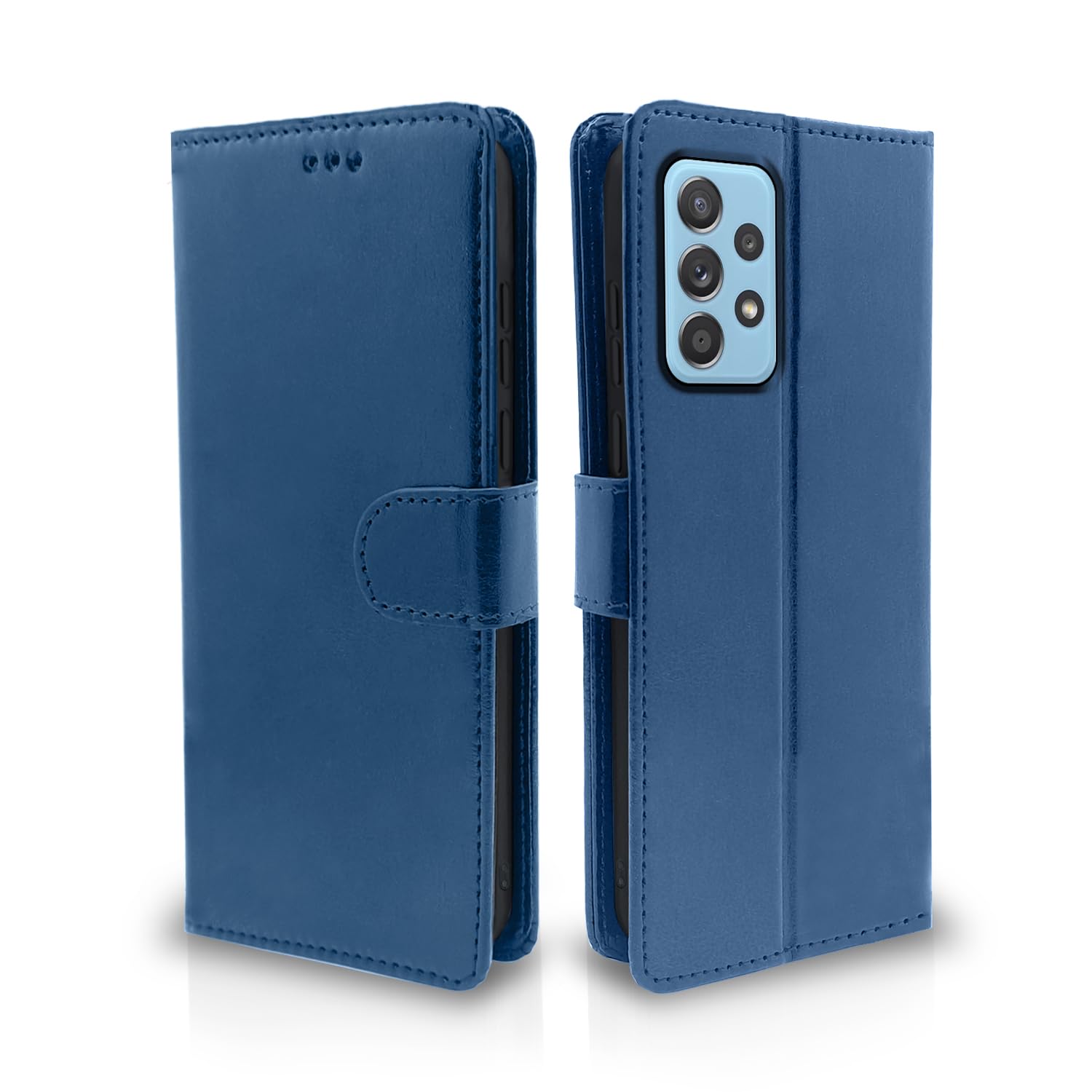 Samsung Galaxy A52 Vintage Flip Cover - Blue