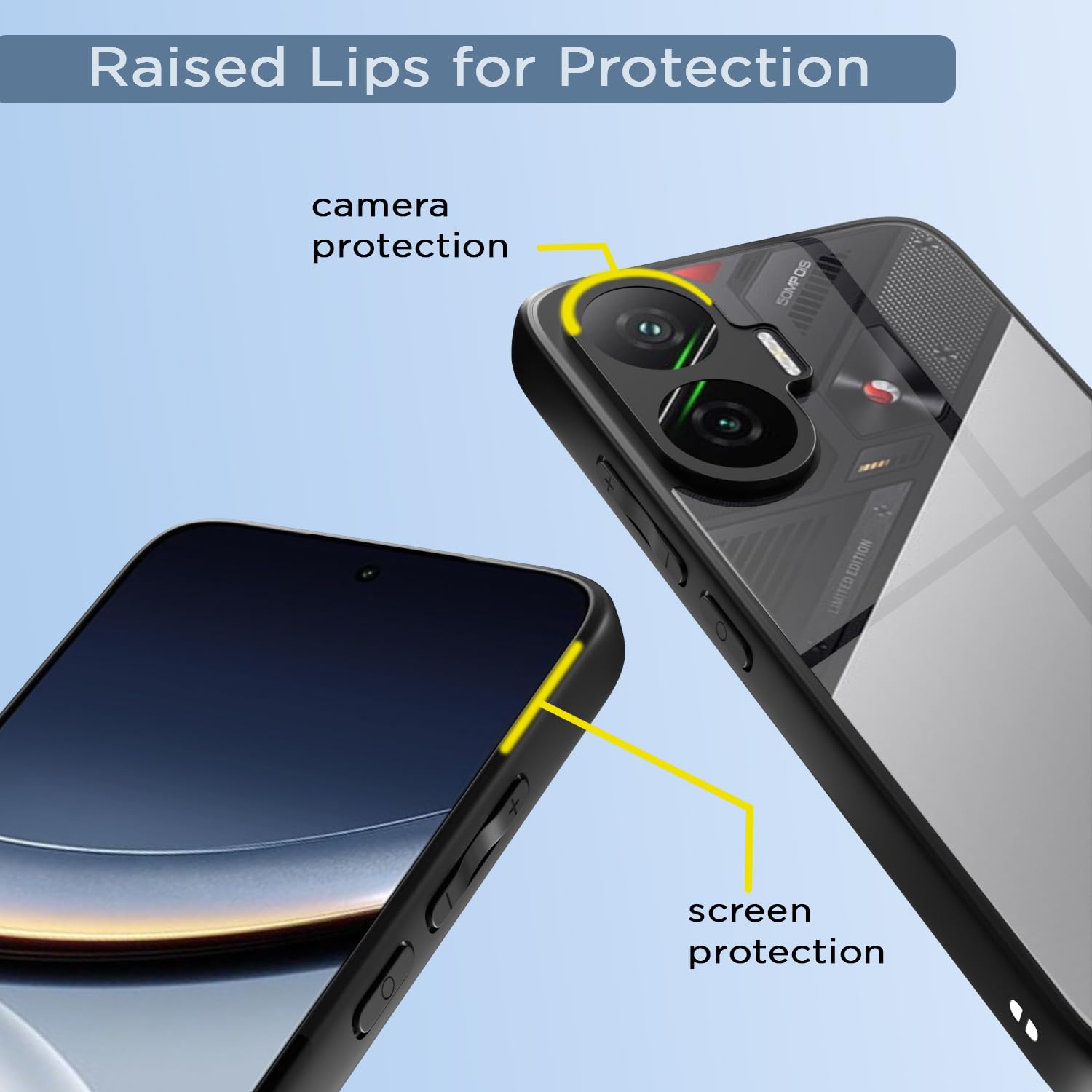 Pikkme black back cover for Poco F7 5G – photo 4