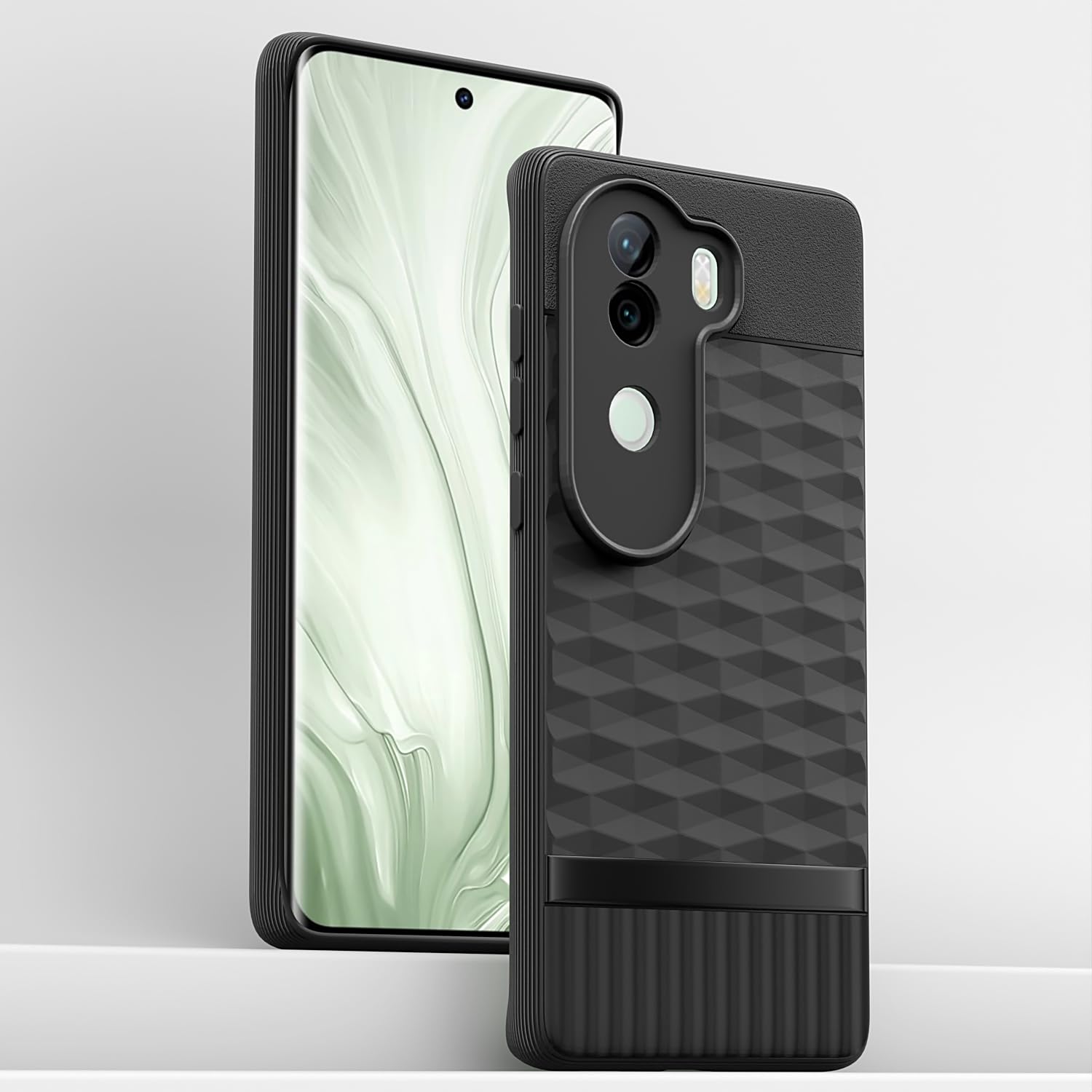 Pikkme Vivo V40e / iQOO Z9s 5G Soft Flexible Shockproof Gencase Back Cover (Black)