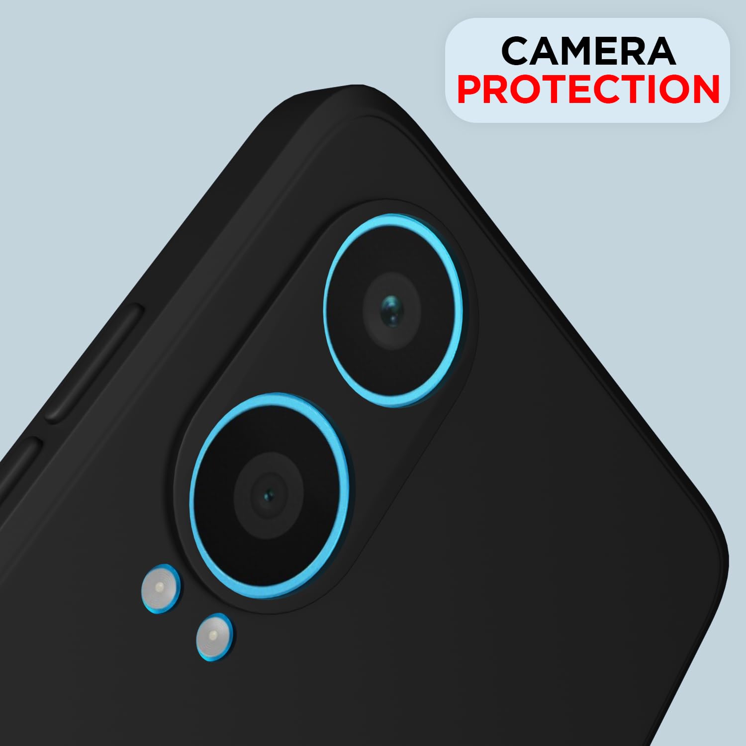 Pikkme OnePlus Nord CE4 Lite 5G Soft Matte Silicone Shockproof Case (Black)